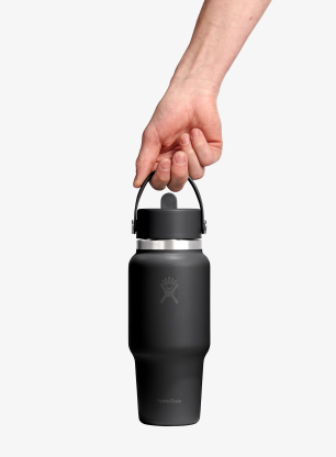 Termo steklenica Hydro Flask 24 Oz Wide Flex Straw Travel Bottle (710 ml) - black