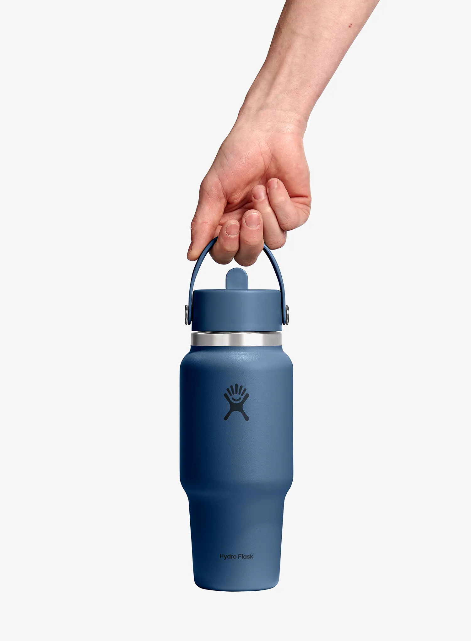 Termo steklenica Hydro Flask 24 Oz Wide Flex Straw Travel Bottle (710 ml) - harbor blue