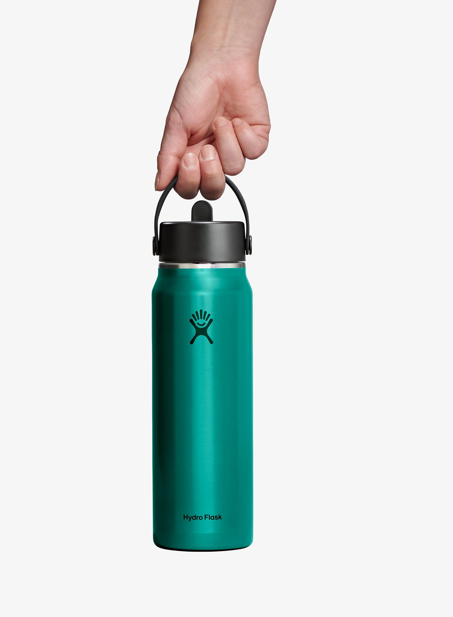 Termo steklenica Hydro Flask 32 Oz Lightweight Wide Flex Straw Cap (946 ml) - emerald green