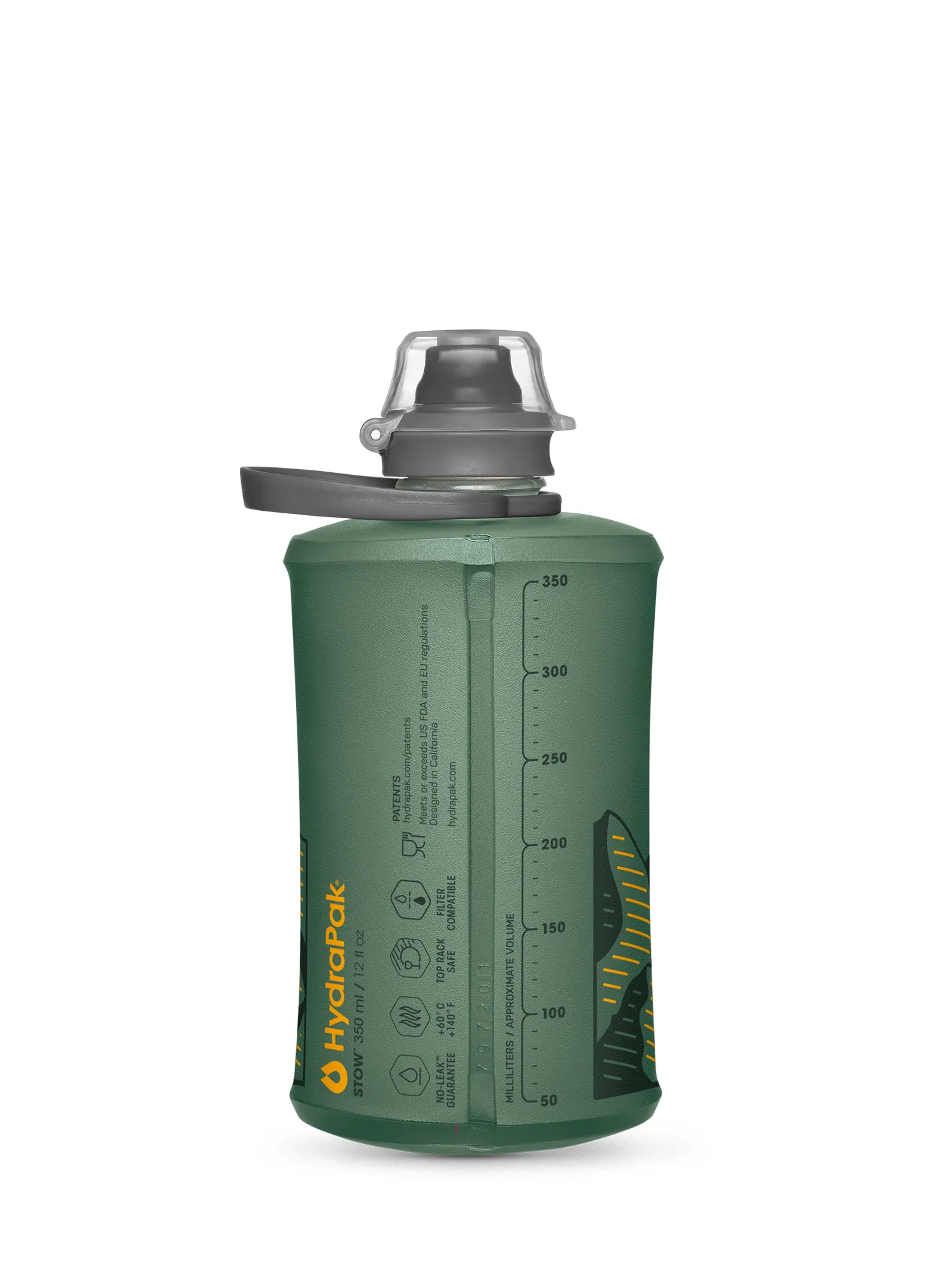 Steklenica HydraPak Stow 350 ml - sage green