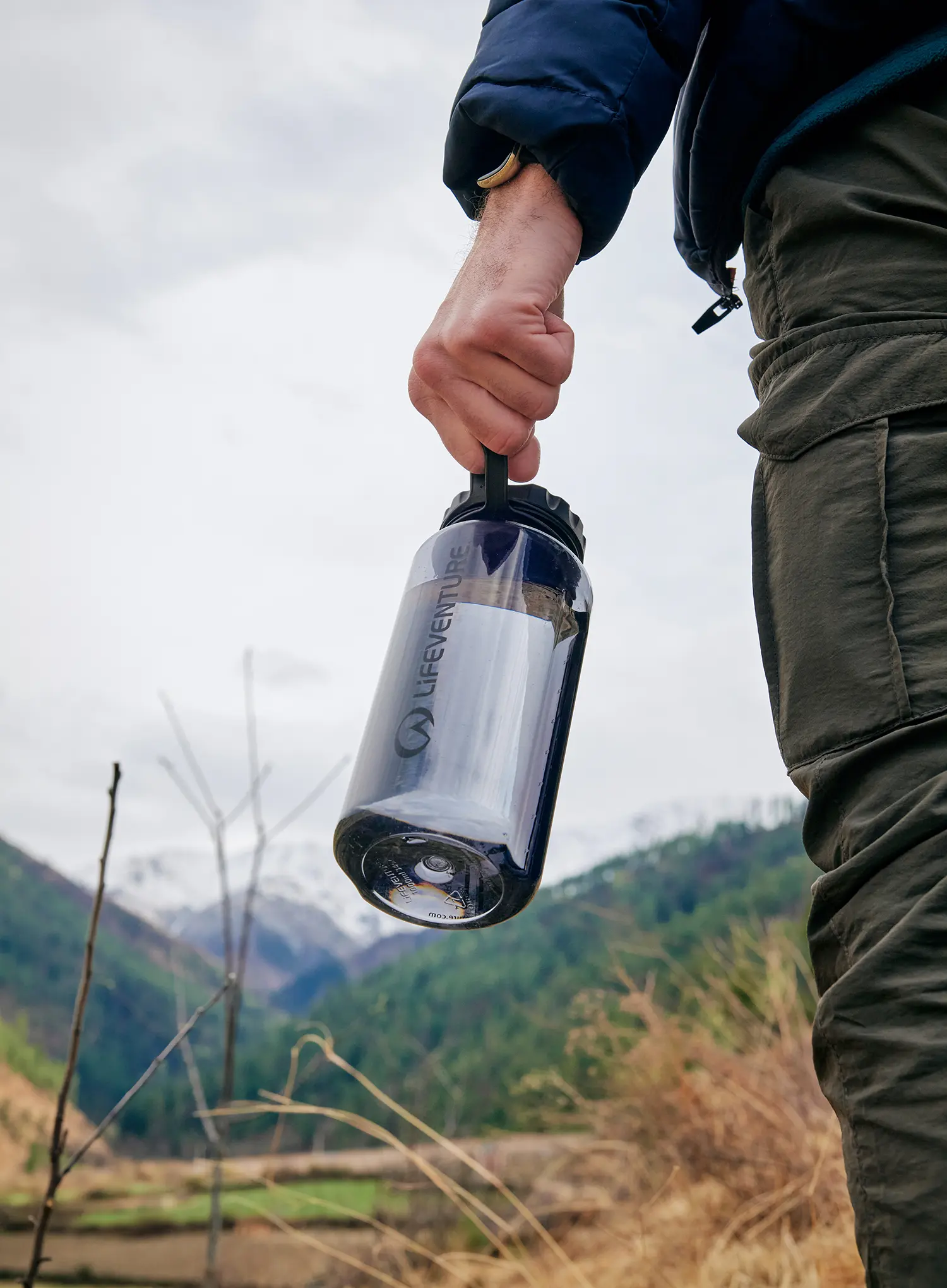 Steklenica Lifeventure Tritan Flask 1000ml - graphite