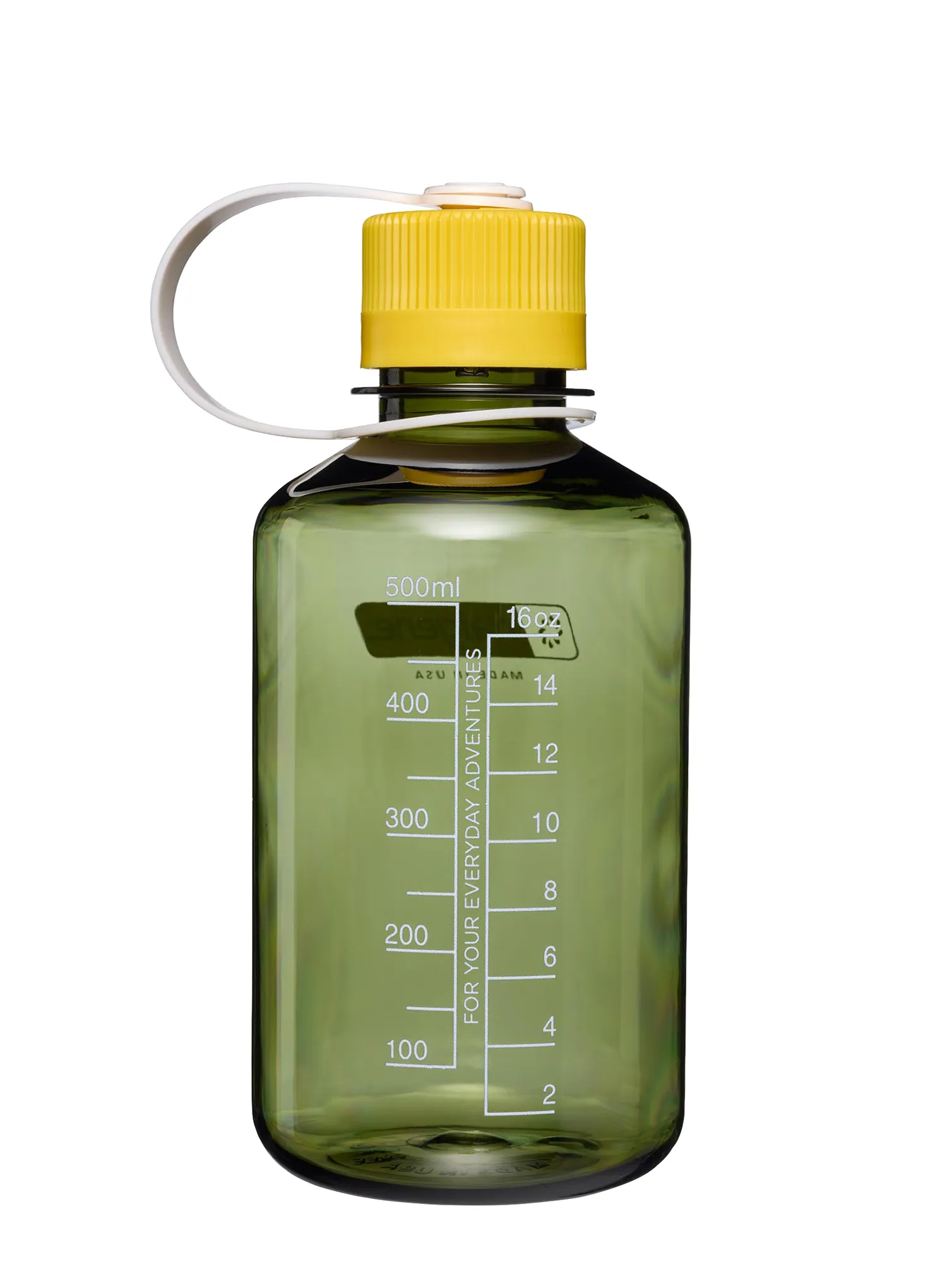Steklenica Nalgene 16 oz Narrow Mouth Thrill and Motion (473 ml) - oil green with freesia