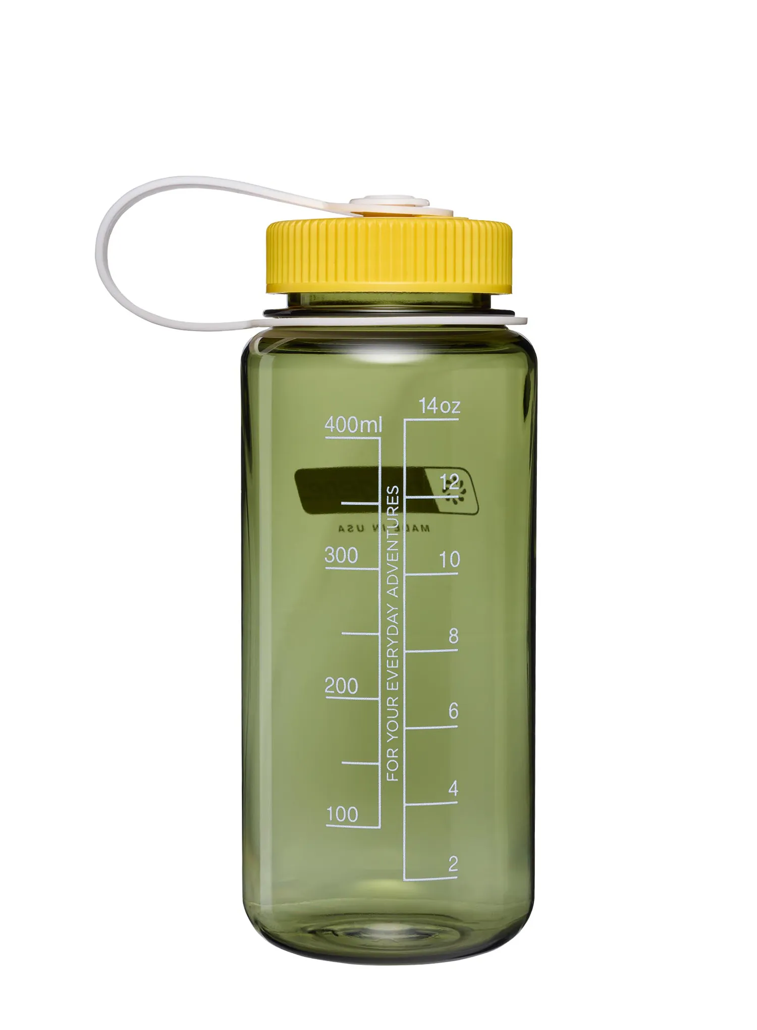 Steklenica Nalgene 16 oz Wide Mouth Thrill and Motion (473 ml) - oil green with freesia