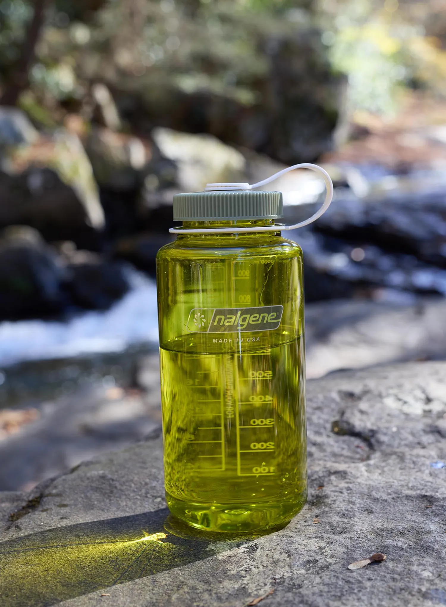 Steklenica Nalgene 32 oz Wide Mouth Thrill and Motion (946 ml) - endive with oil green