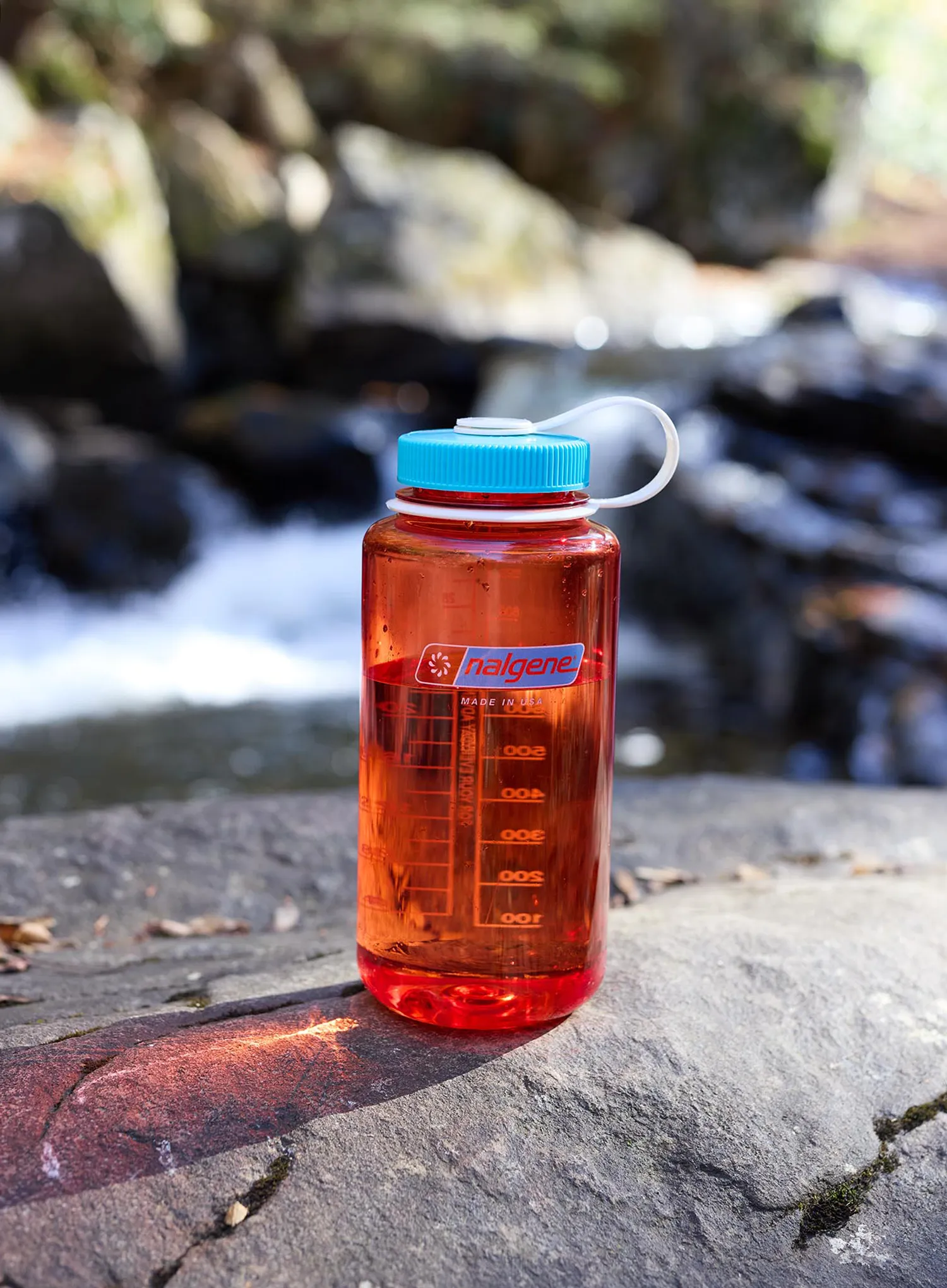 Steklenica Nalgene 32 oz Wide Mouth Thrill and Motion (946 ml) - flame with blue atoll