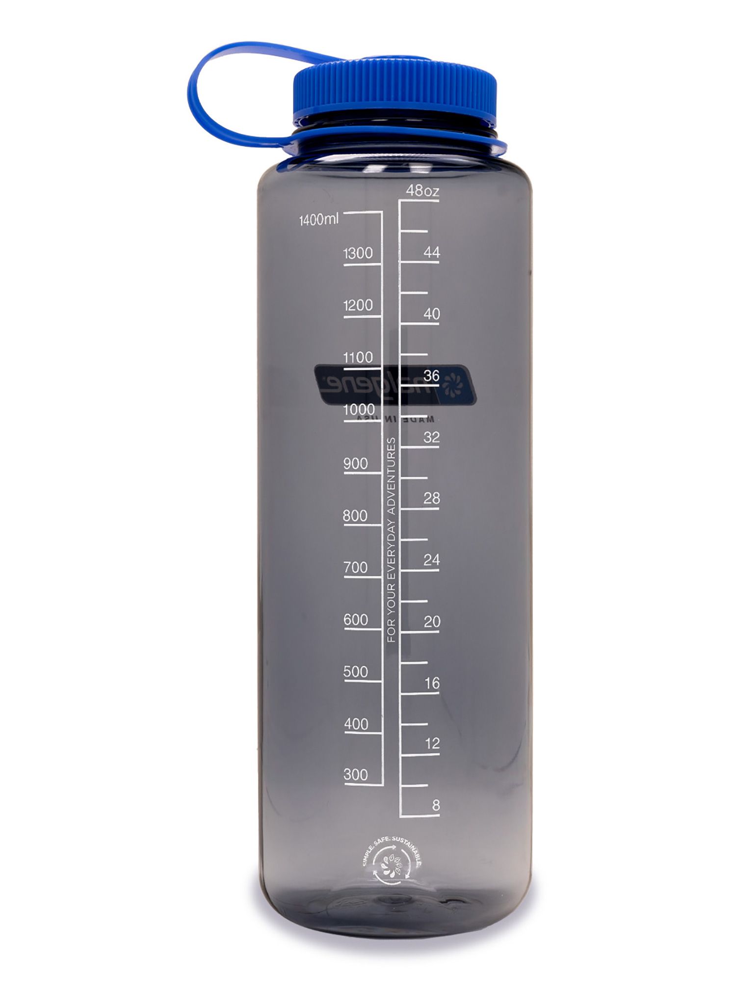 Steklenica Nalgene Silo Sustain Wide Mouth 48 oz (1420 ml) - grey/blue