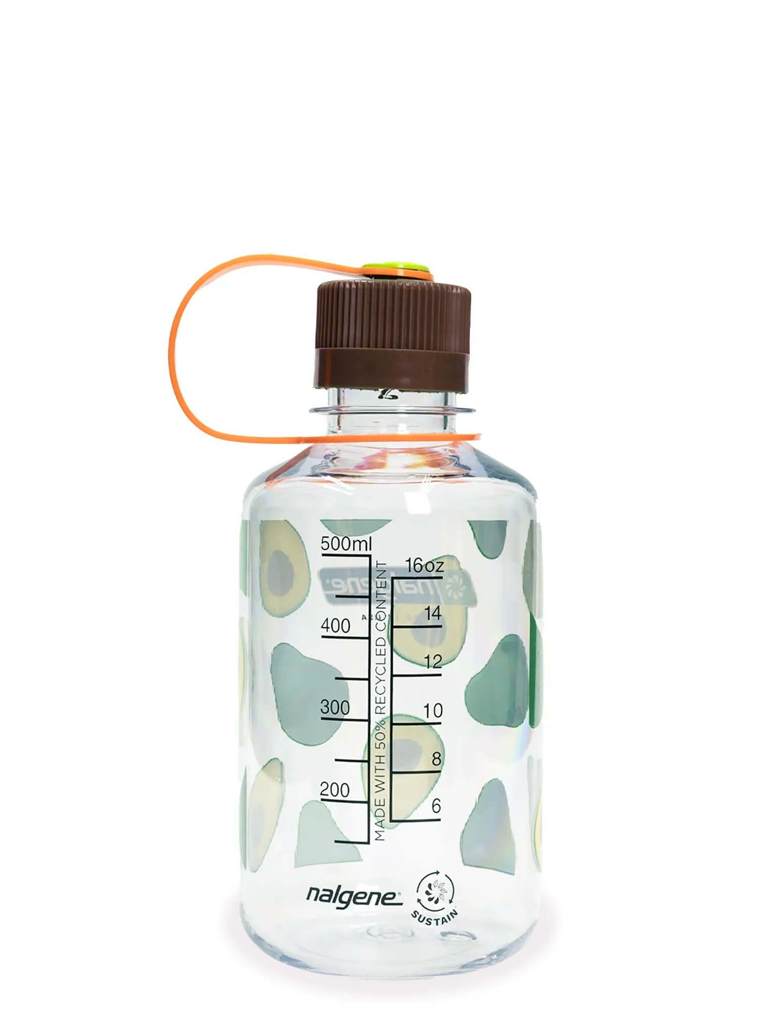 Steklenica Nalgene Sustain Narrow Mouth Fruit Print 16 oz (473 ml) - avocados