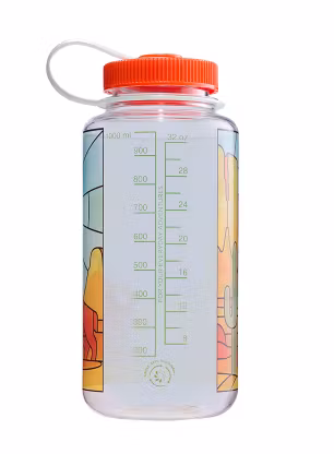 Steklenica Nalgene Wide Mouth 32 oz (946 ml) - clear stained glass desert
