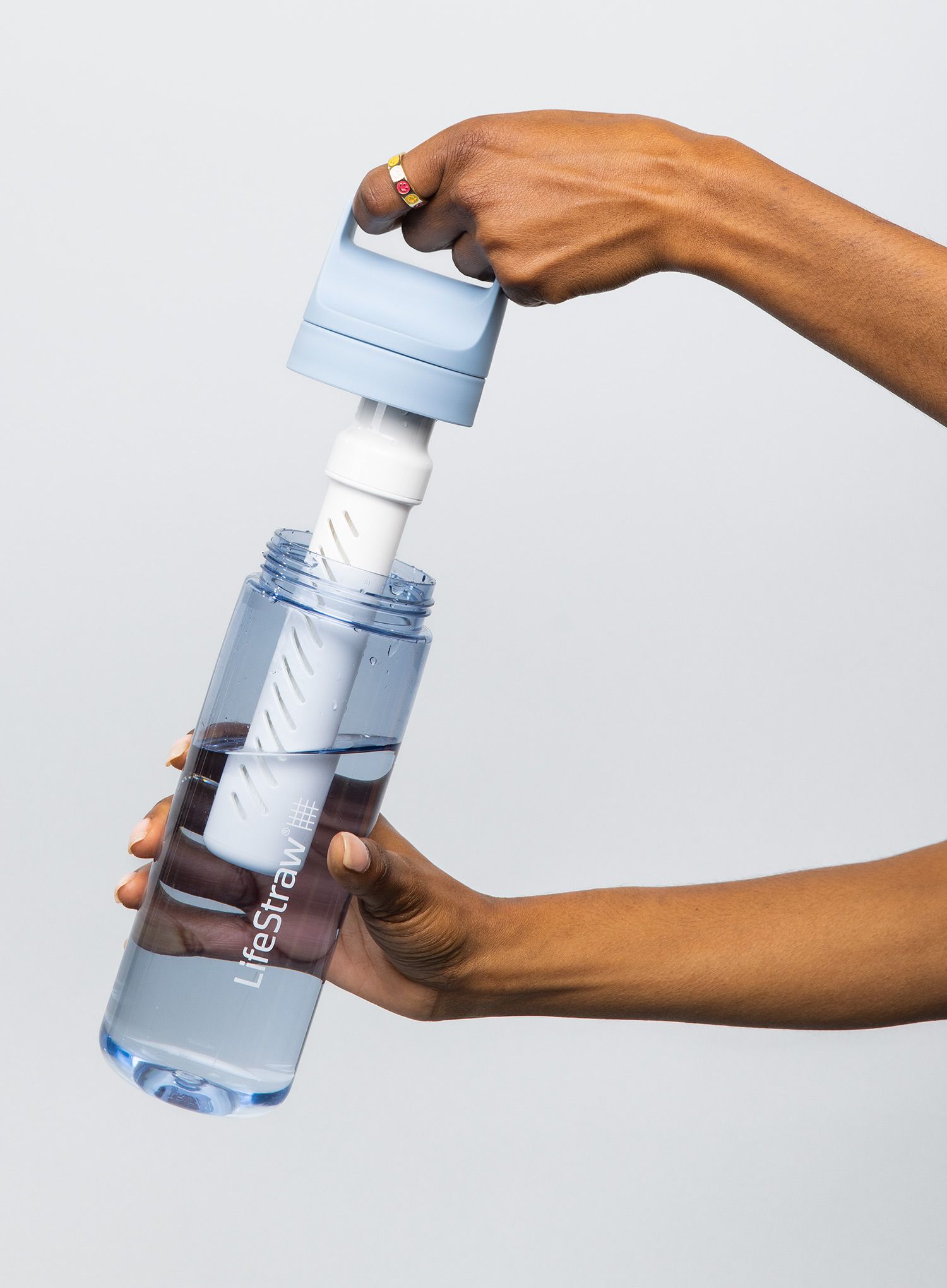 Steklenica za vodo s filtrom Lifestraw Go 2.0 Water Filter 22 oz (650 ml) - icelandic blue