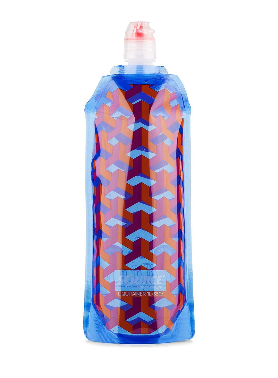 Steklenica Source Liquitainer 1L - pink/orange