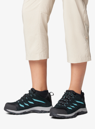 Ženski čevlji Columbia Crestwood Waterproof - black/teal