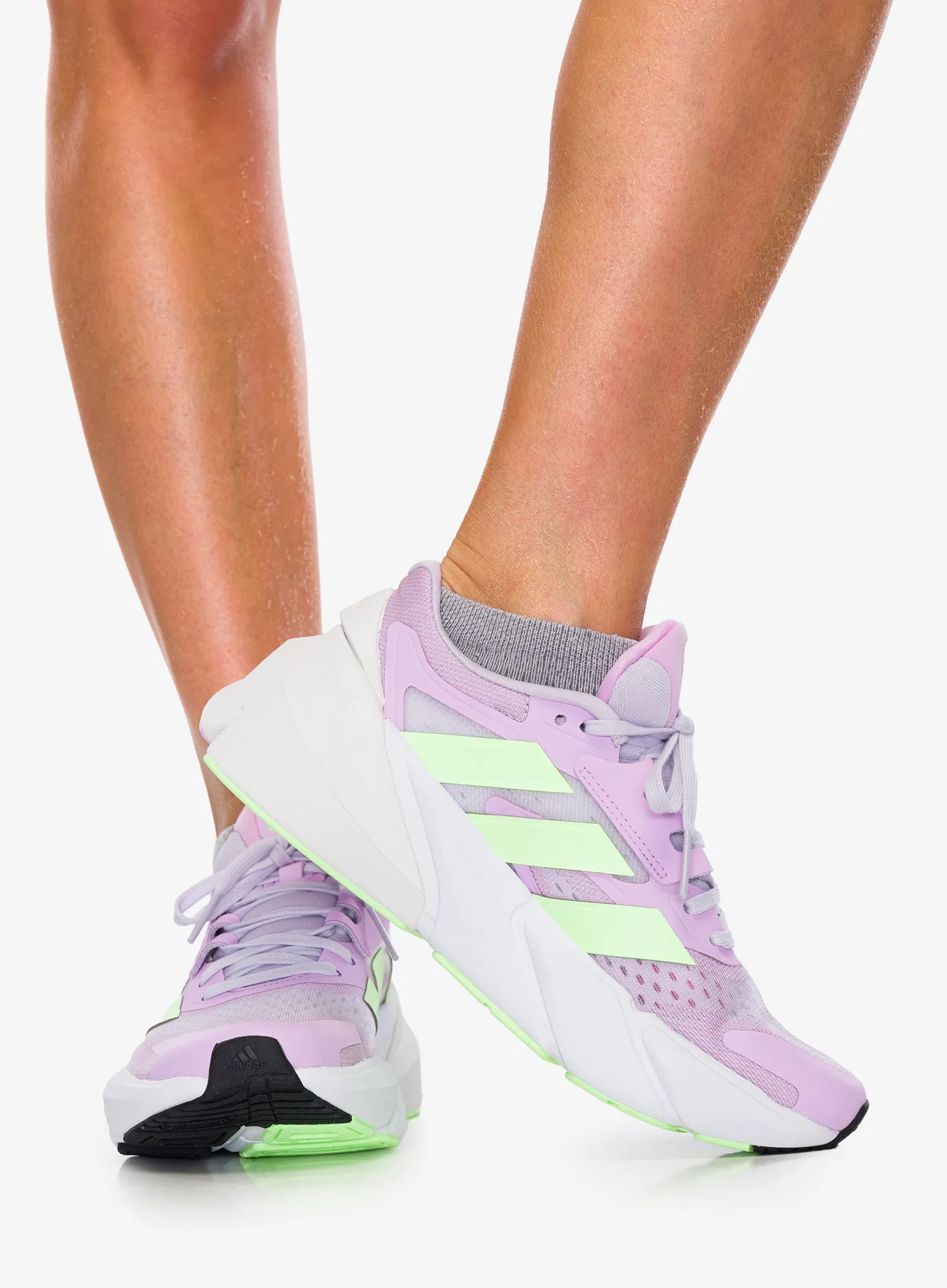 Ženski tekaški čevlji adidas Adistar 2.0 - silver dawn/green spark
