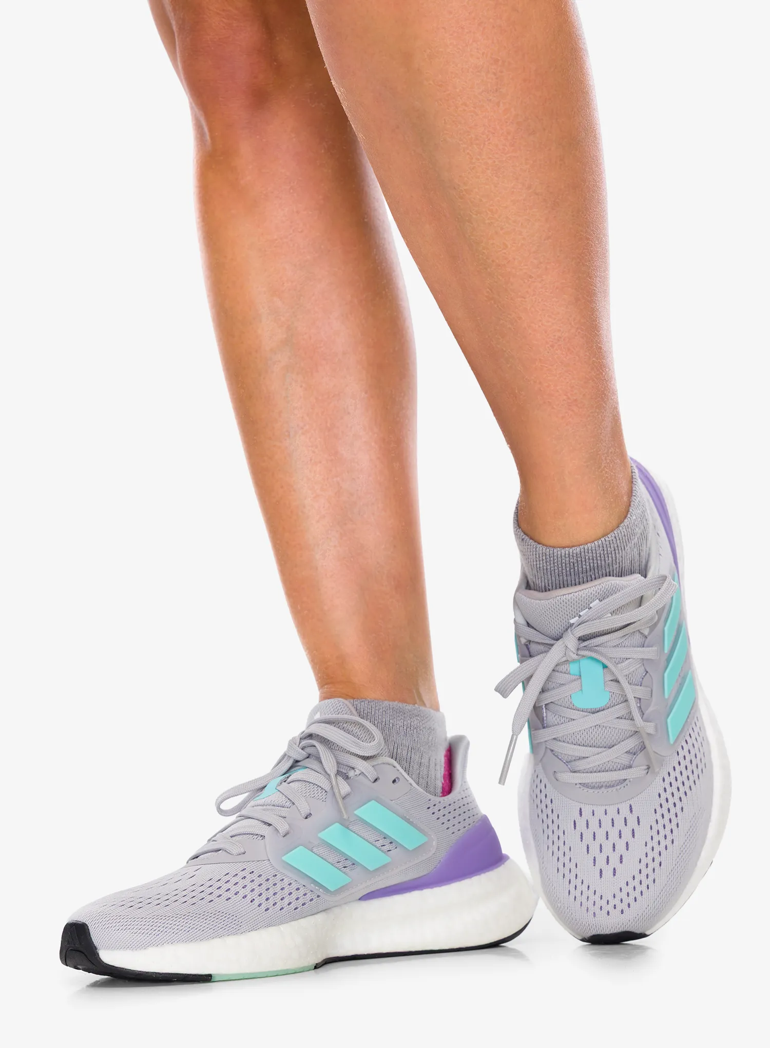Ženski tekaški čevlji adidas Pureboost 23 - gretwo/flaaqu/ftwwht