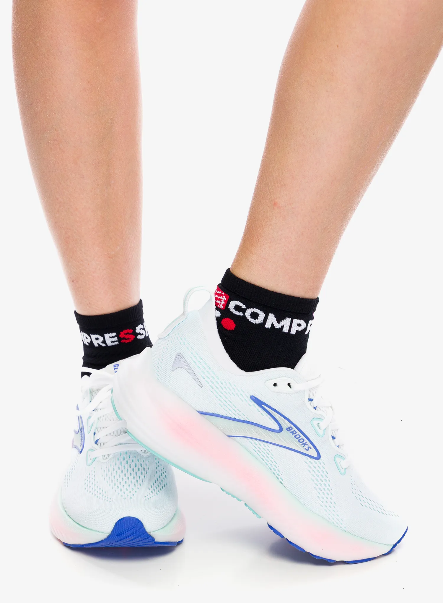 Ženski tekaški čevlji Brooks Glycerin 22 - white/limpet shell/blue
