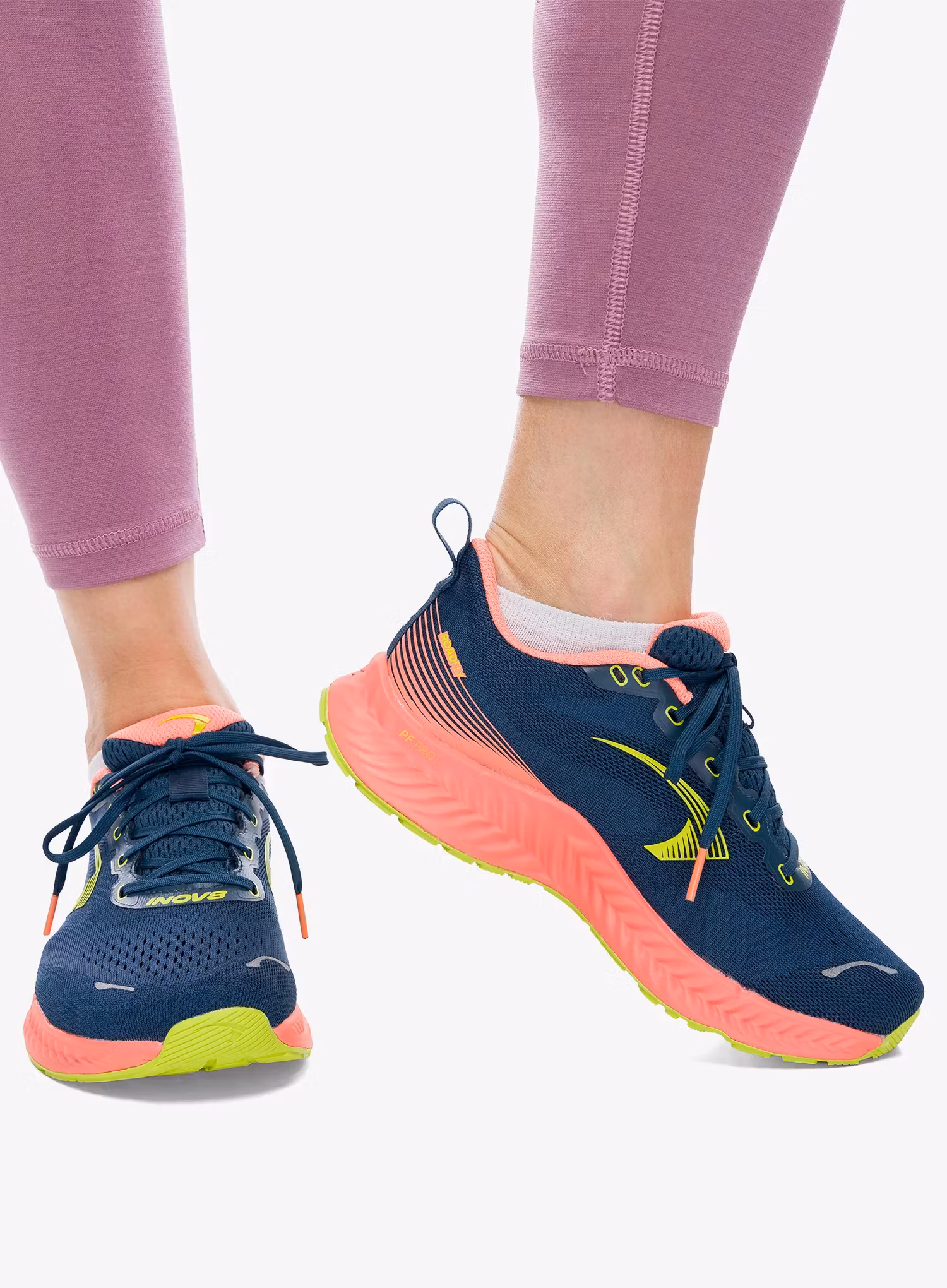 Ženski tekaški čevlji Inov-8 RoadFly Wide - blue/coral/lime