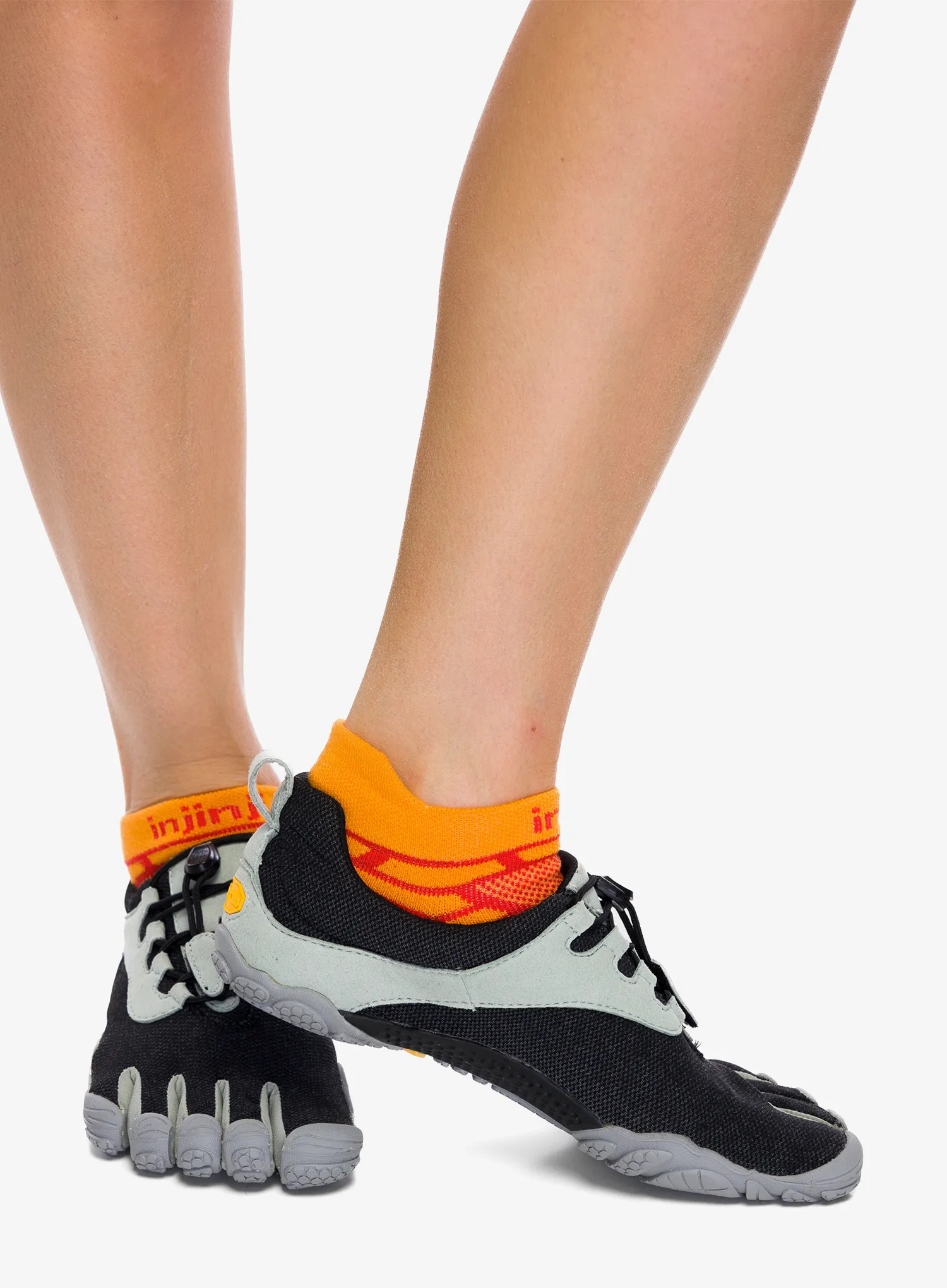 Ženski tekaški čevlji Vibram Fivefingers V-Run Retro - black/grey