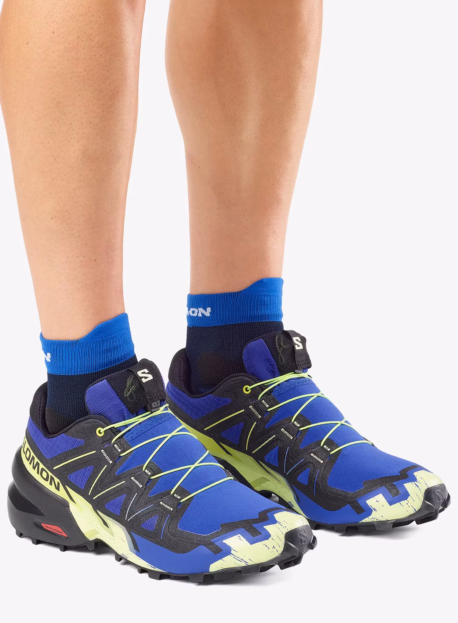Moški tekaški čevlji Salomon Speedcross 6 - bluing/black/acid lime