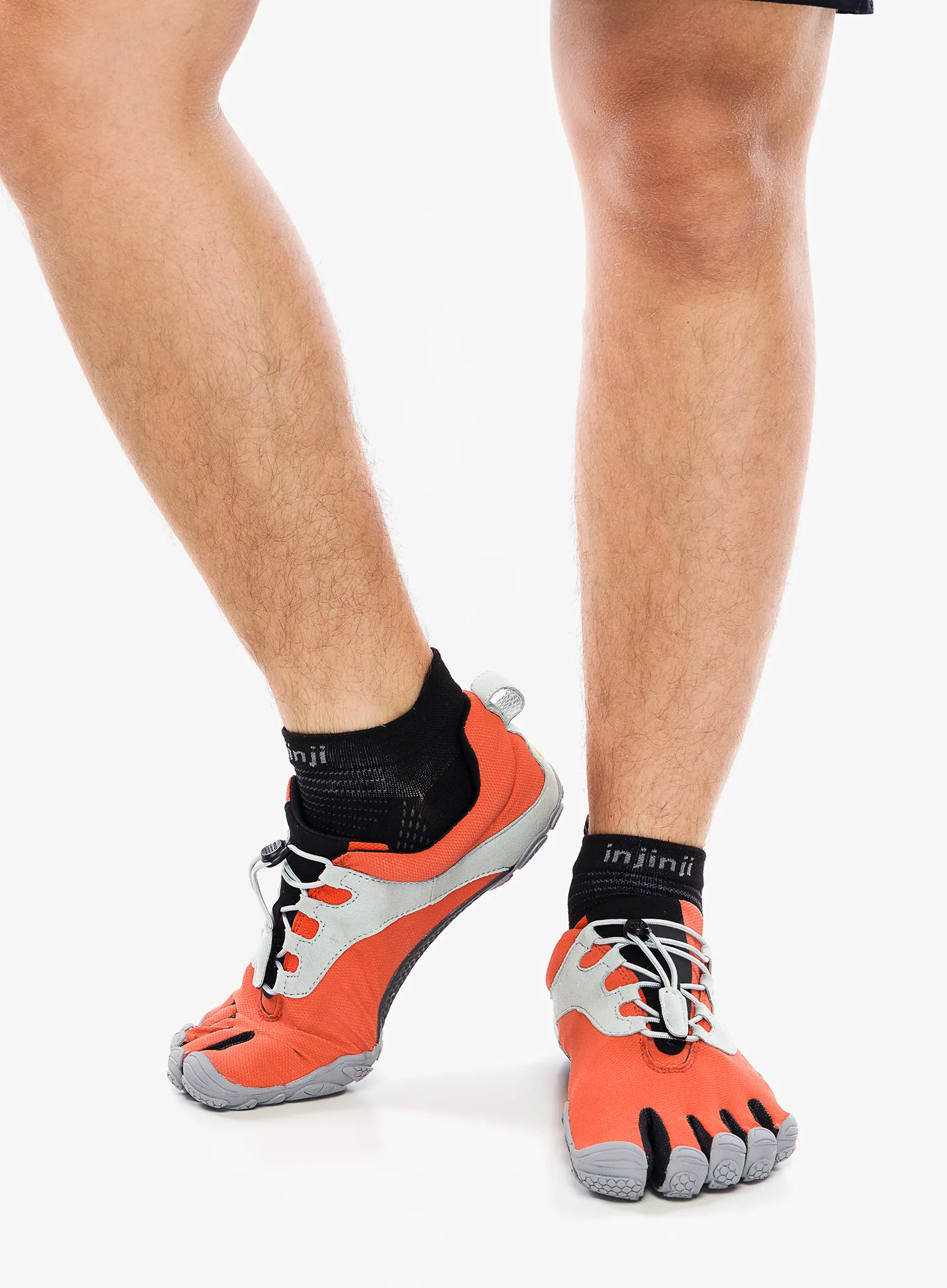 Moški tekaški čevlji Vibram Fivefingers V-Run Retro - red/black/grey