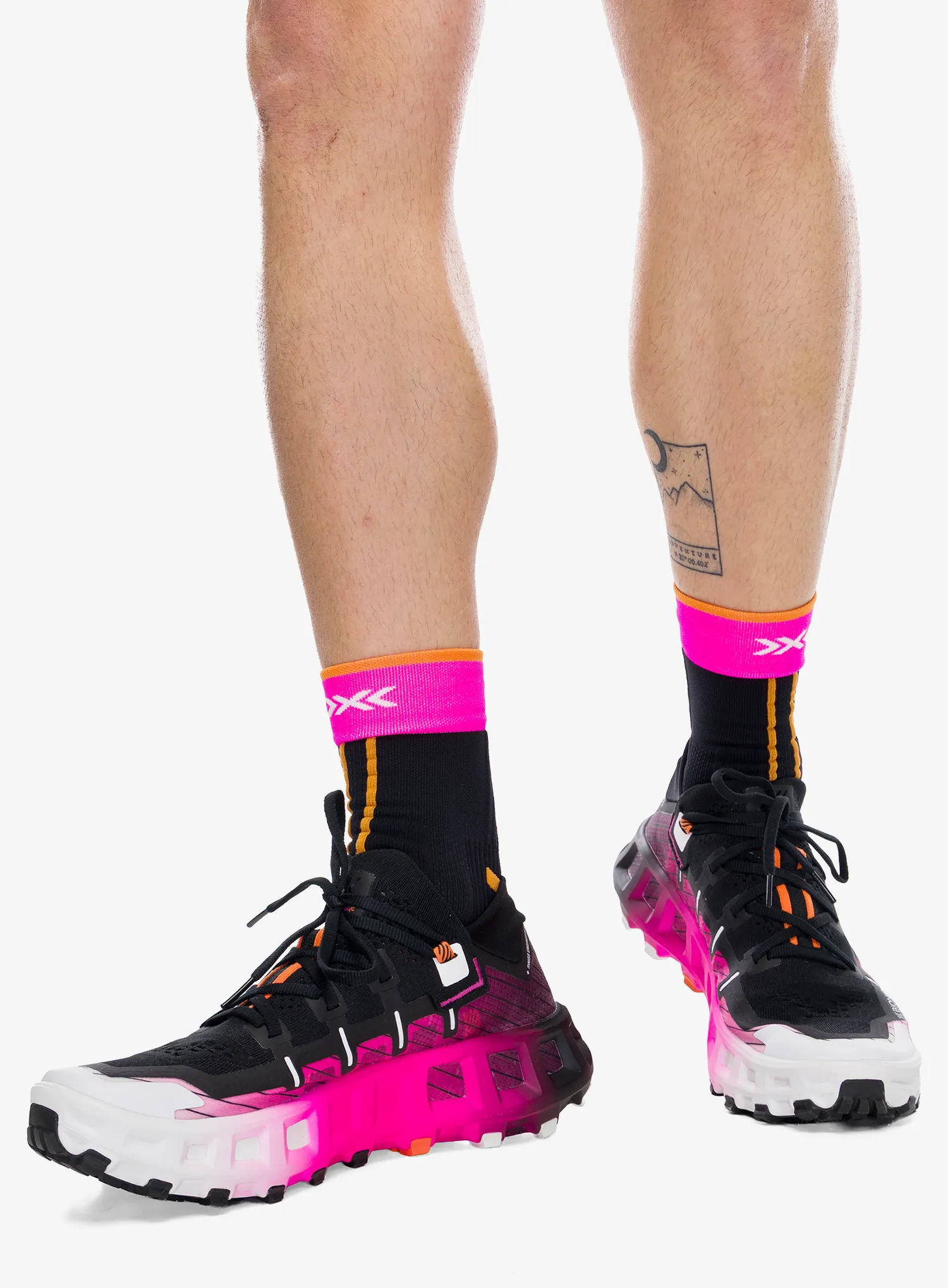 Tekaški čevlji X-Bionic Terraskin X00 C - x black/x white/fluo pink