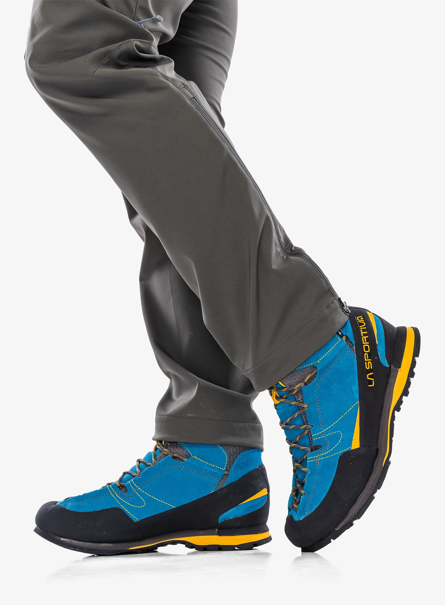 Moški čevlji La Sportiva Boulder X Mid - mid blue/yellow