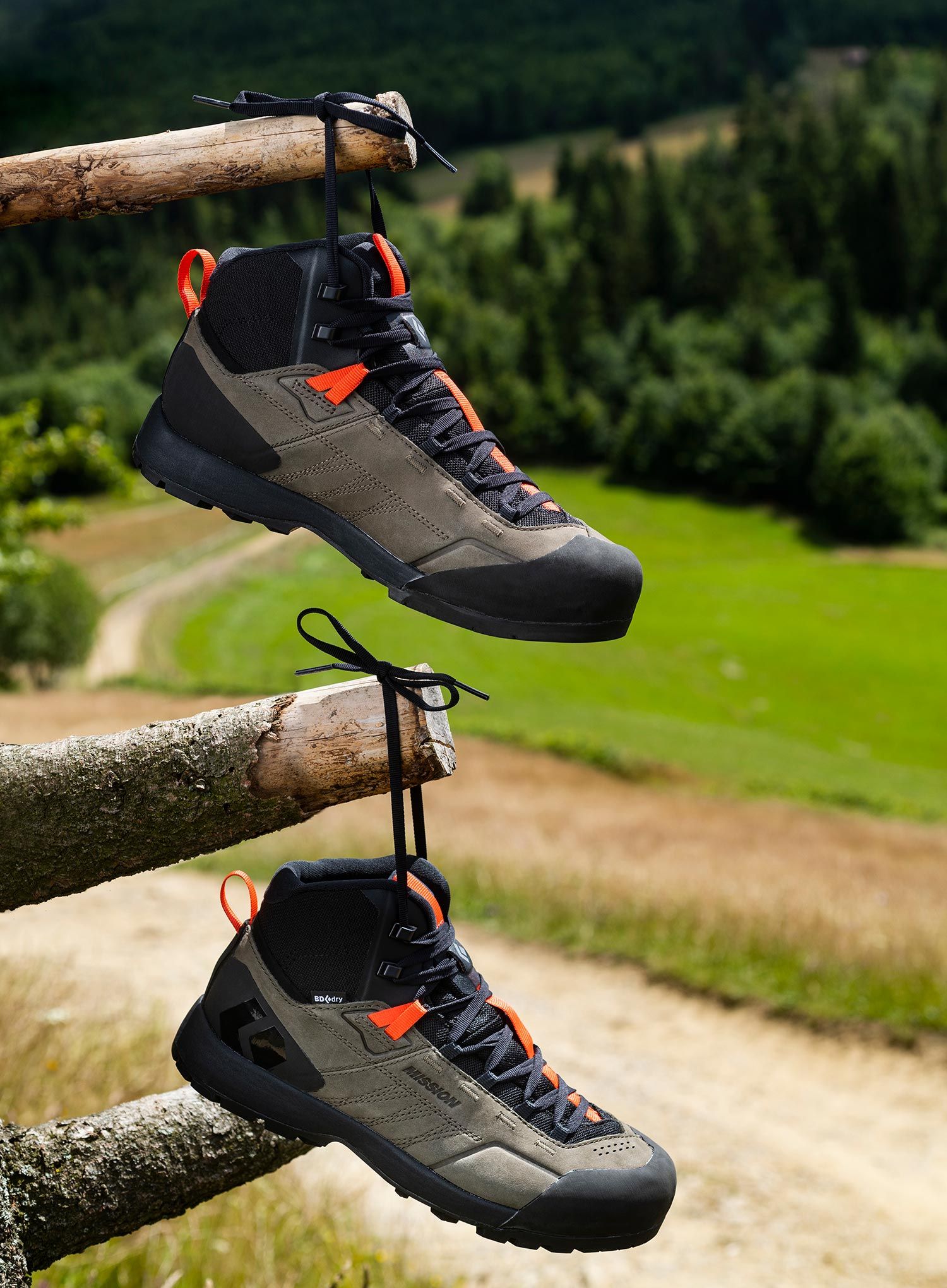 Pristopni čevlji Black Diamond Mission LTR Mid WP - walnuts/octane