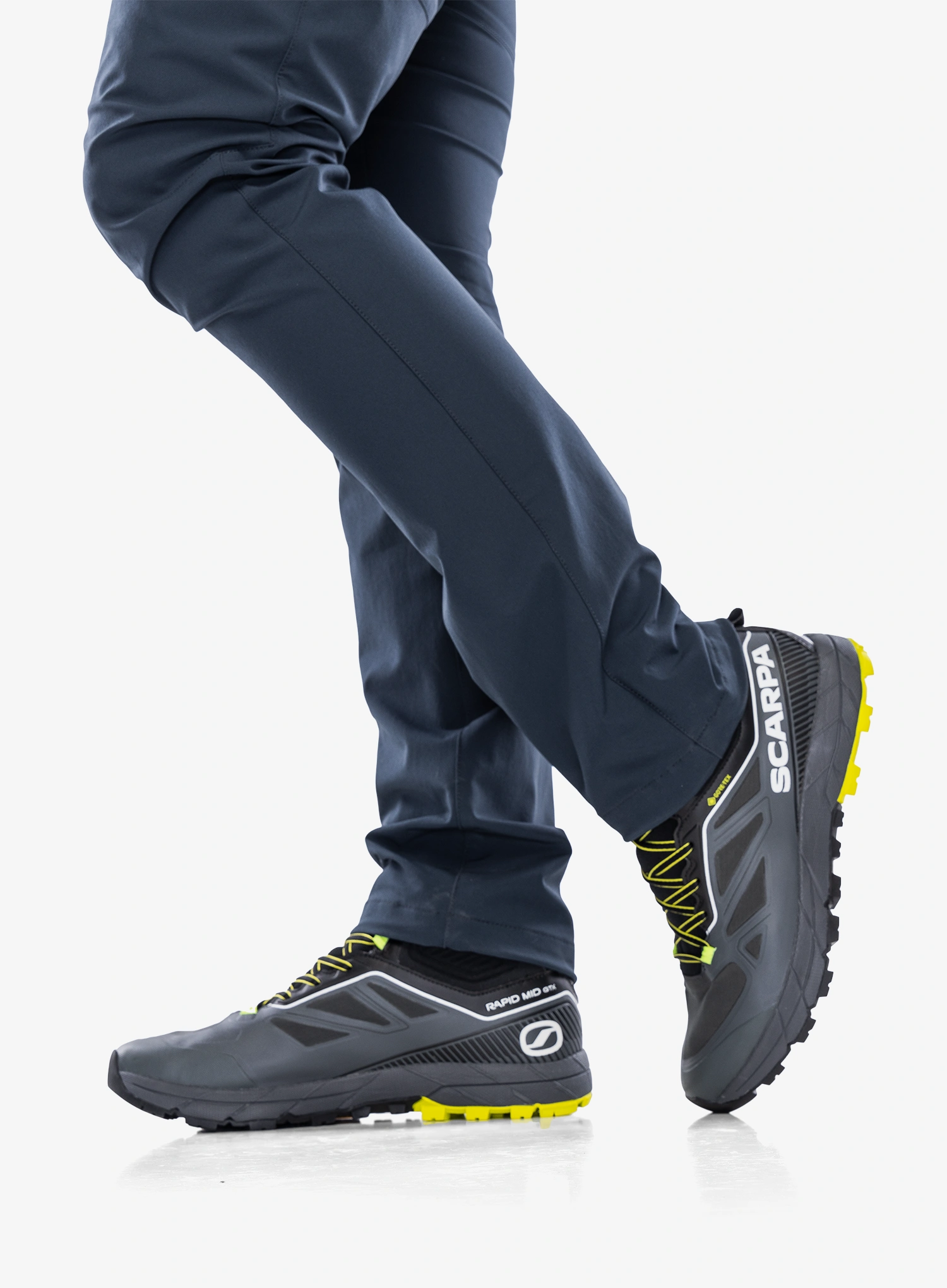 Pristopni čevlji Scarpa Rapid Mid GTX - anthracite/acid lime/acid lime