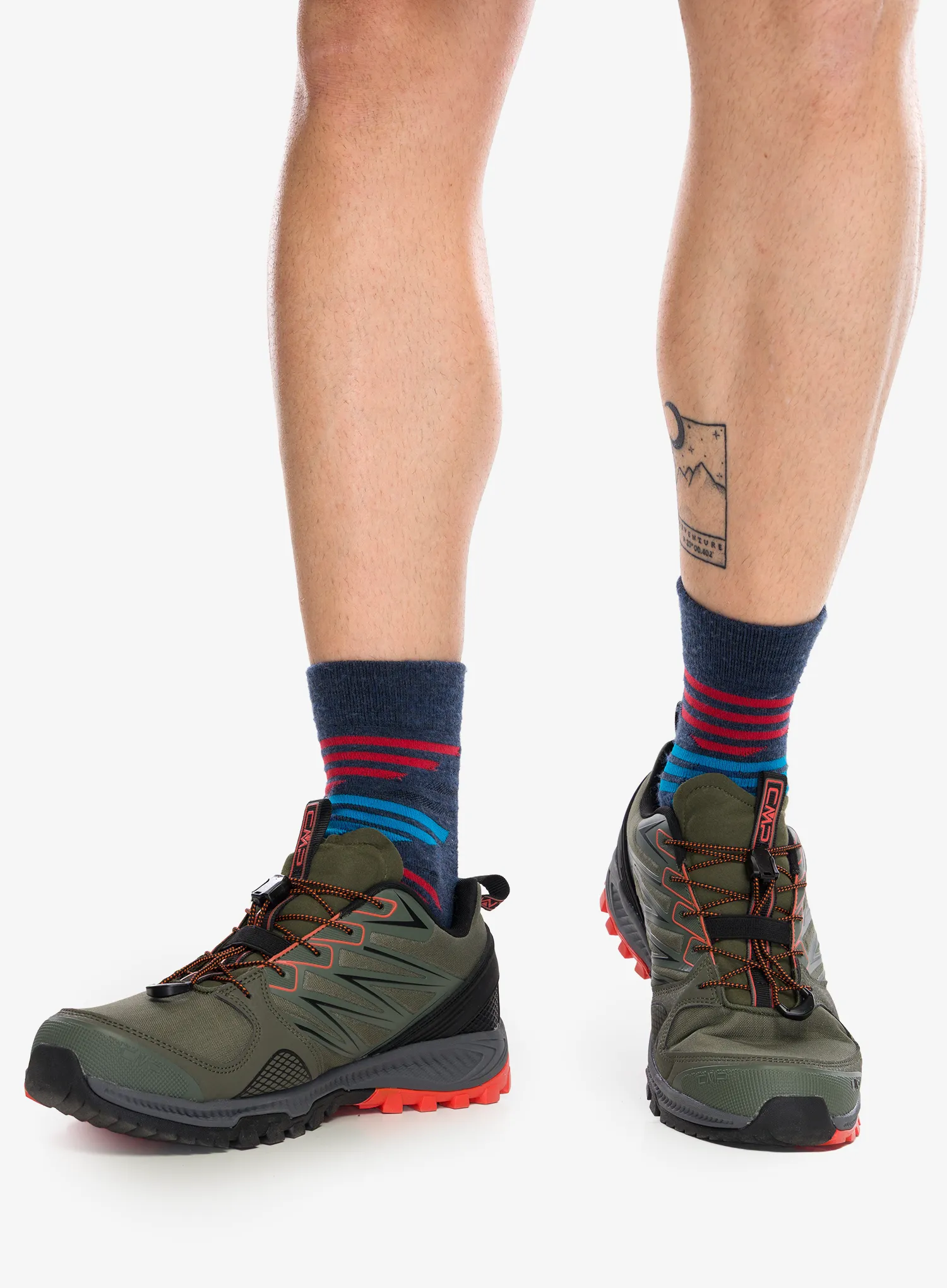 Trail tekaški čevlji CMP Atik WP Trail Running Shoes - olive/arancio