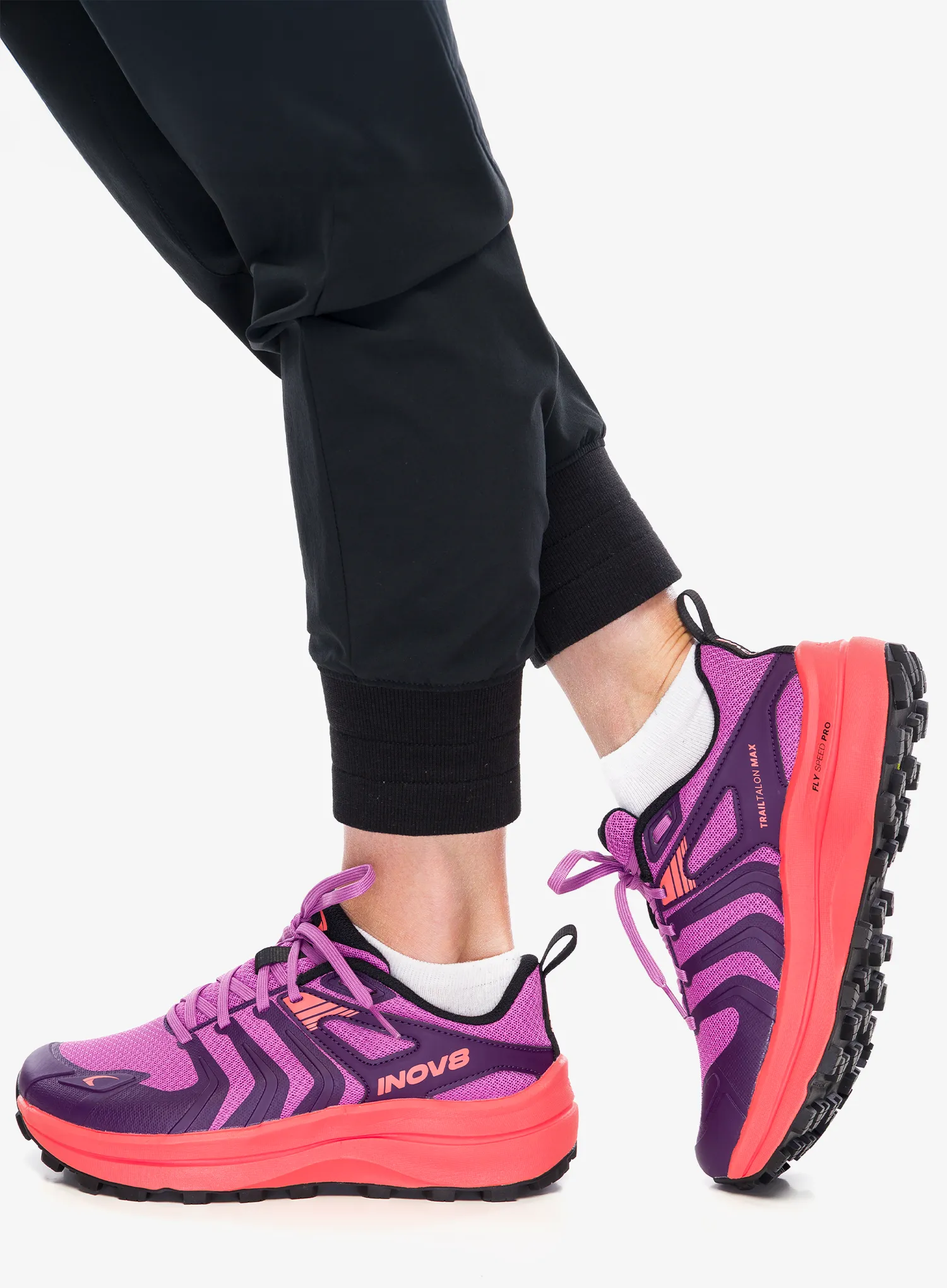 Ženski tekaški čevlji Inov-8 TrailTalon Max - purple/coral