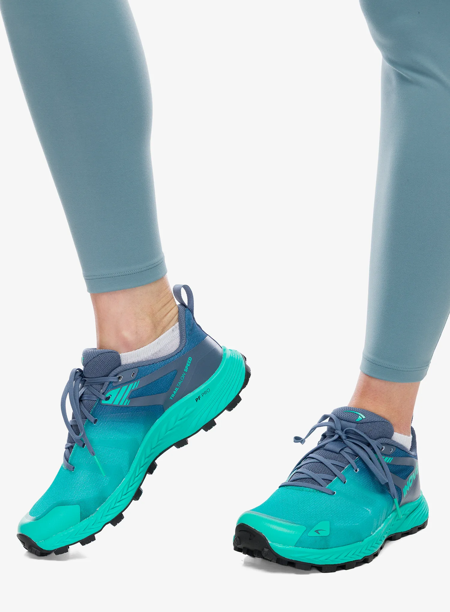 Ženski tekaški čevlji Inov-8 Trailtalon Speed - teal/blue