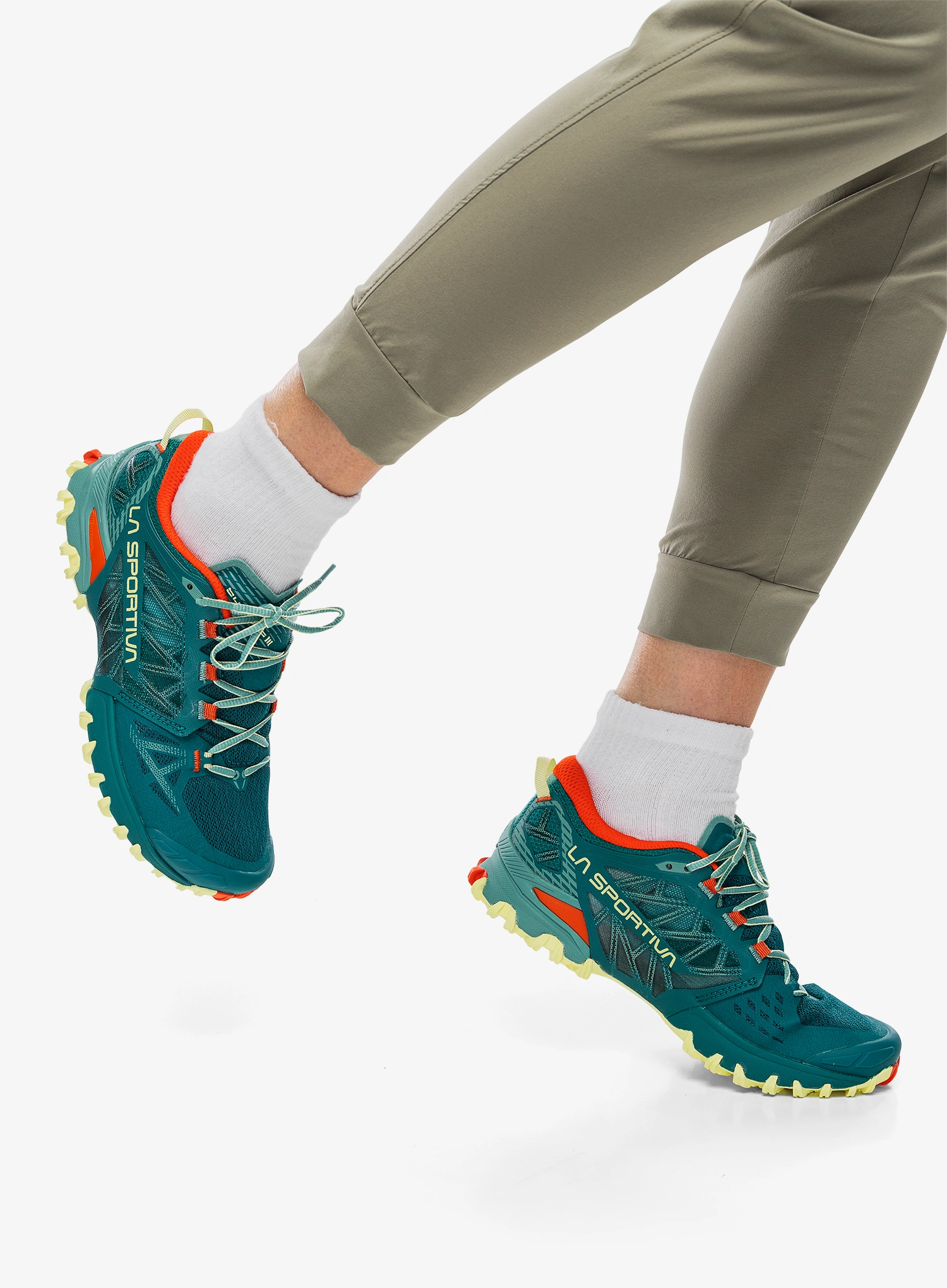Ženski tekaški čevlji La Sportiva Bushido III - everglade/zest