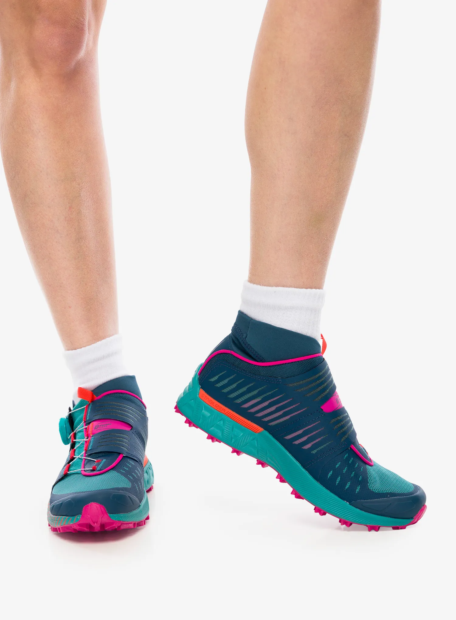 Ženski tekaški čevlji La Sportiva Cyklon - storm blue/cherry tomato