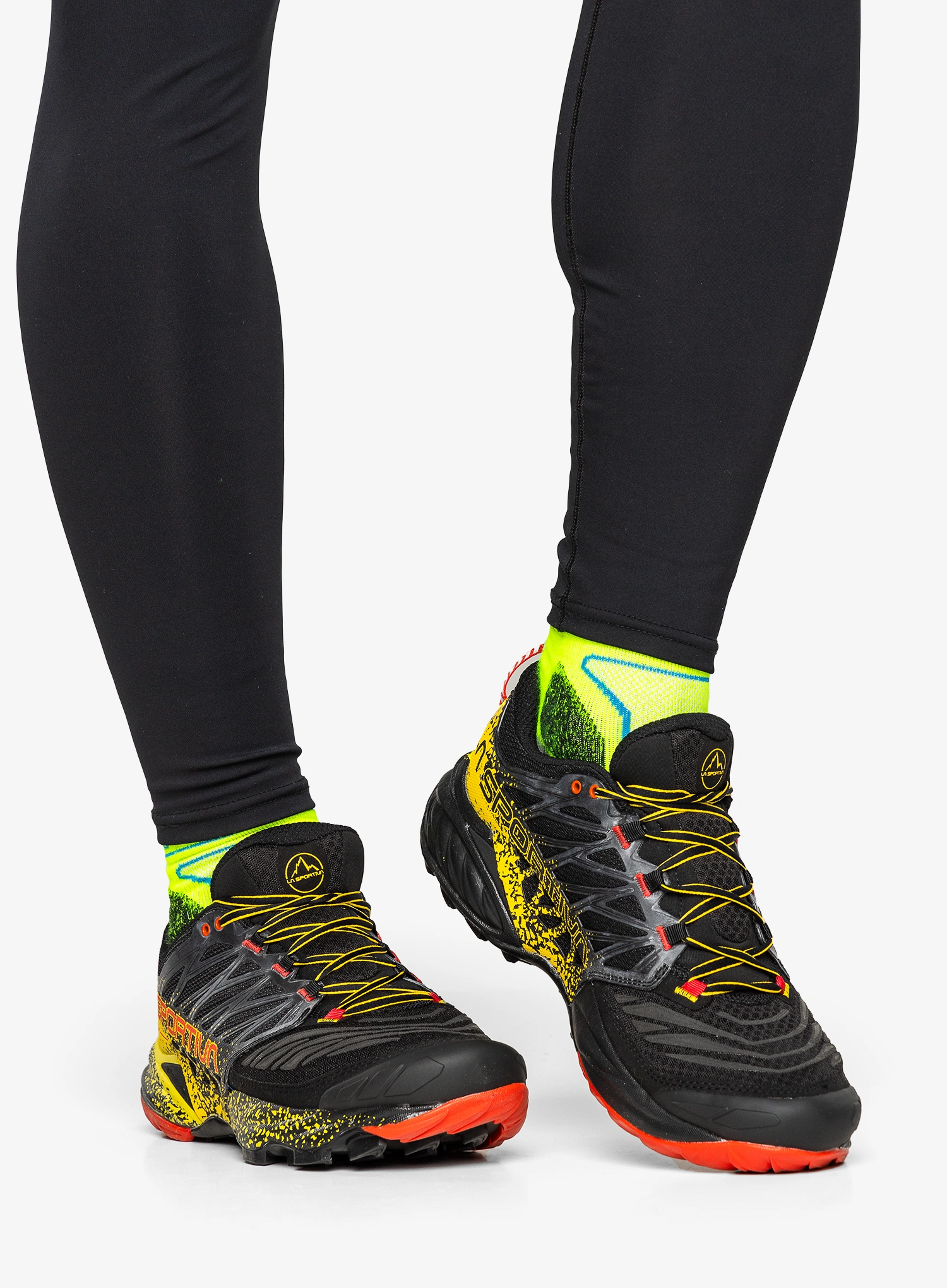 Moški tekaški čevlji La Sportiva Akasha II - black/yellow