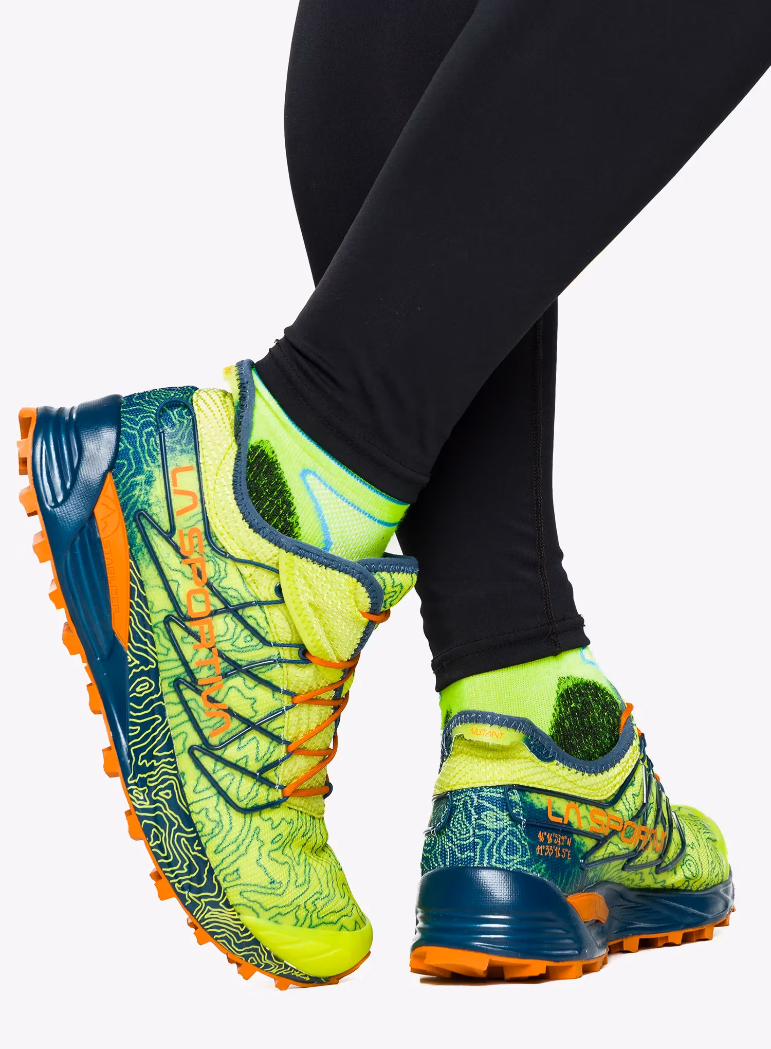 Trail tekaški čevlji La Sportiva Mutant - lime punch/storm blue