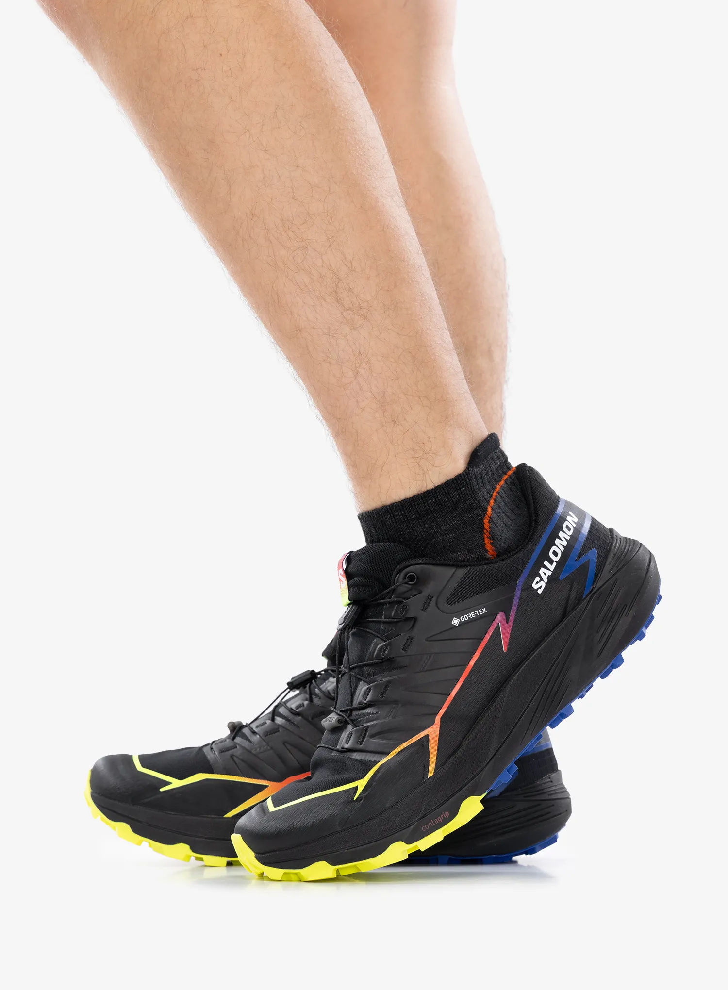 Trail tekaški čevlji Salomon Thundercross GTX - black/surf/yellow