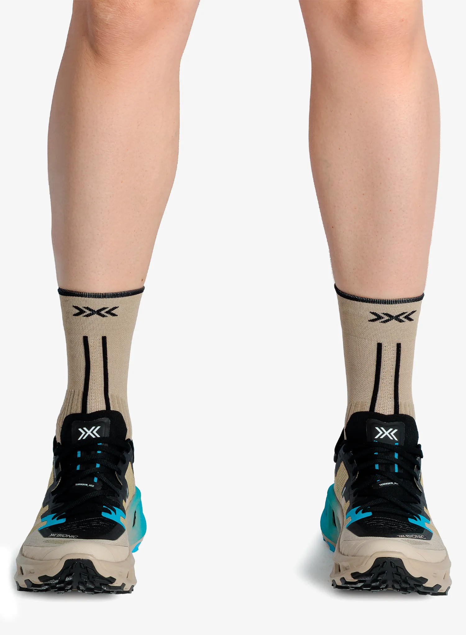 Trail tekaški čevlji X-Bionic Terraskin X02 - sand/x black/eternal ice