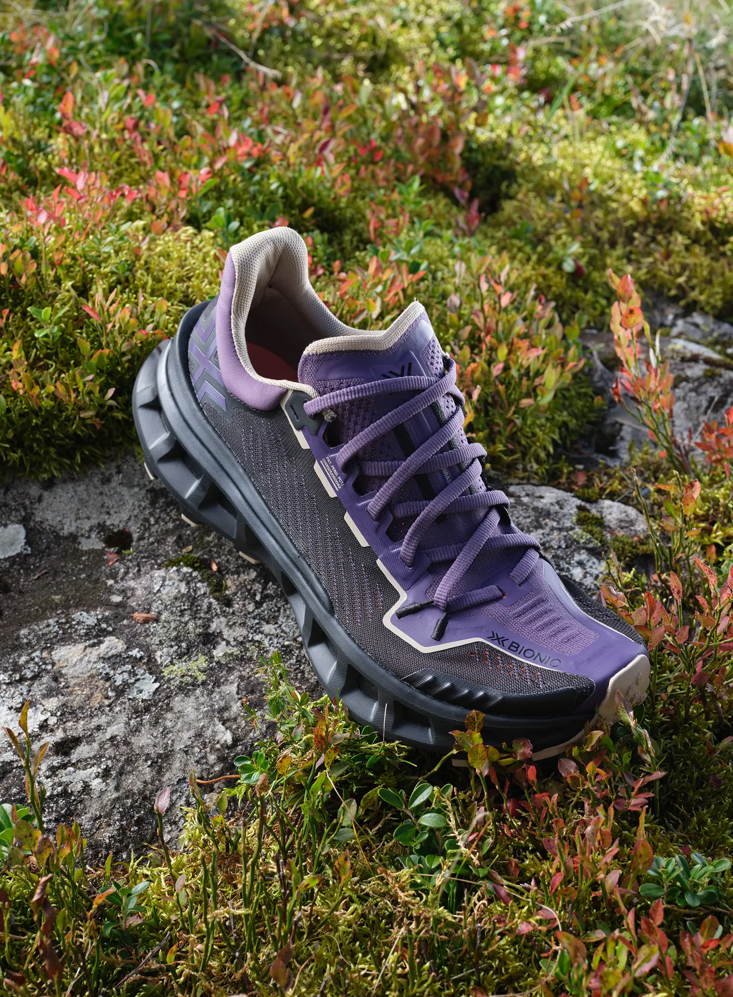 Trail tekaški čevlji X-Bionic Terraskin X03 - deep purple/x black/sand