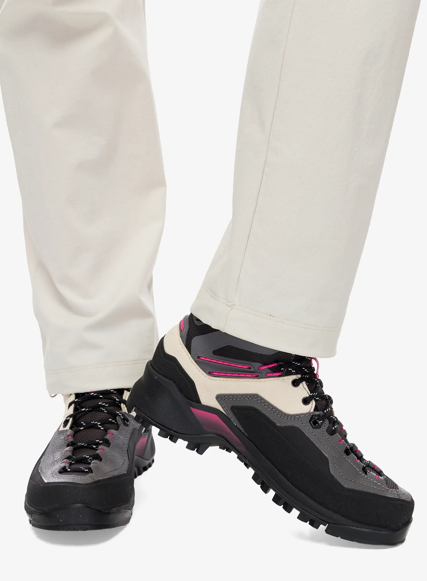 Ženski treking čevlji Garmont Akron Mid GTX - grey/raspberry pink