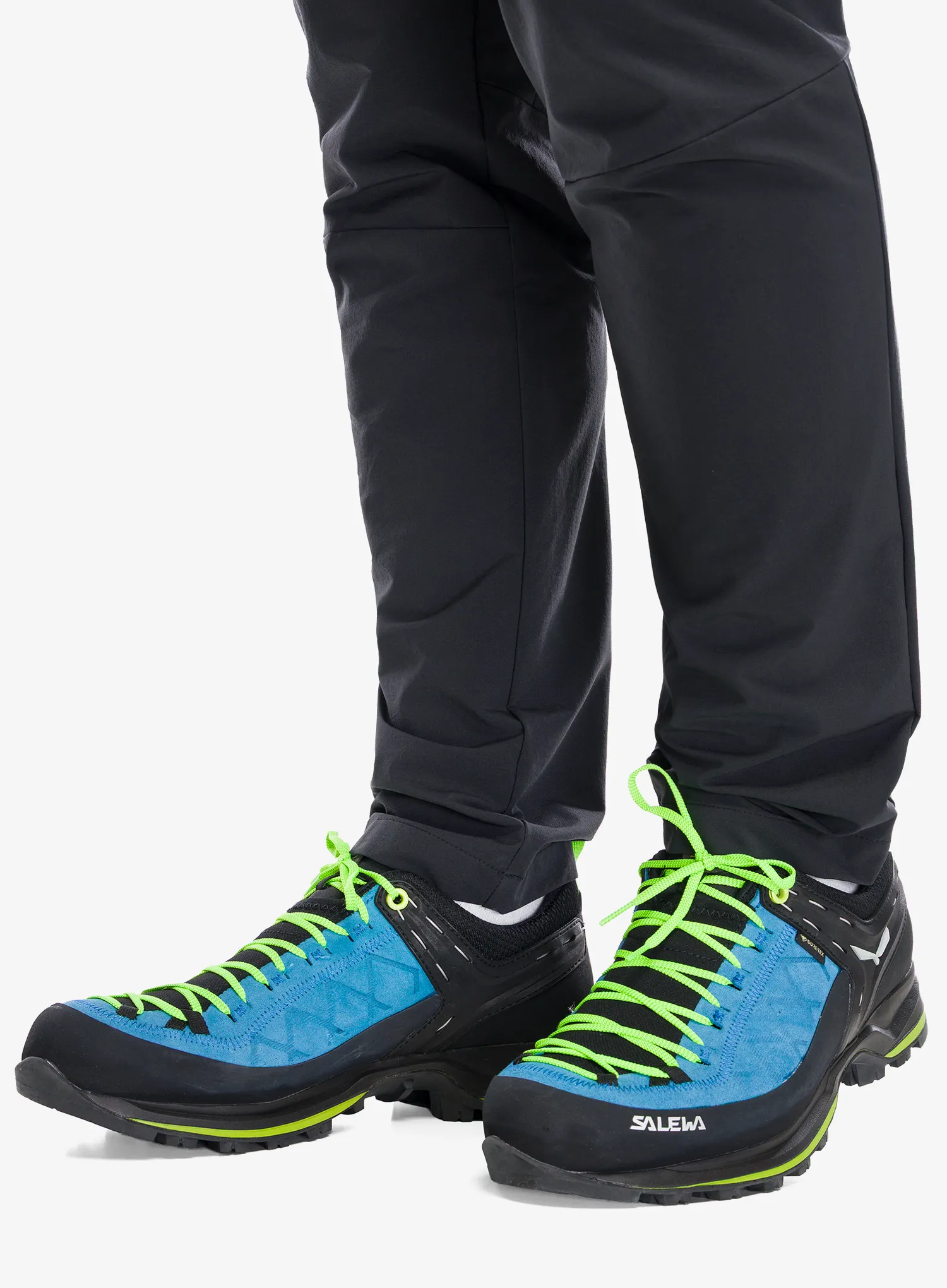 Treking čevlji Salewa Mountain Trainer 2 GTX - blue danube/fluo green