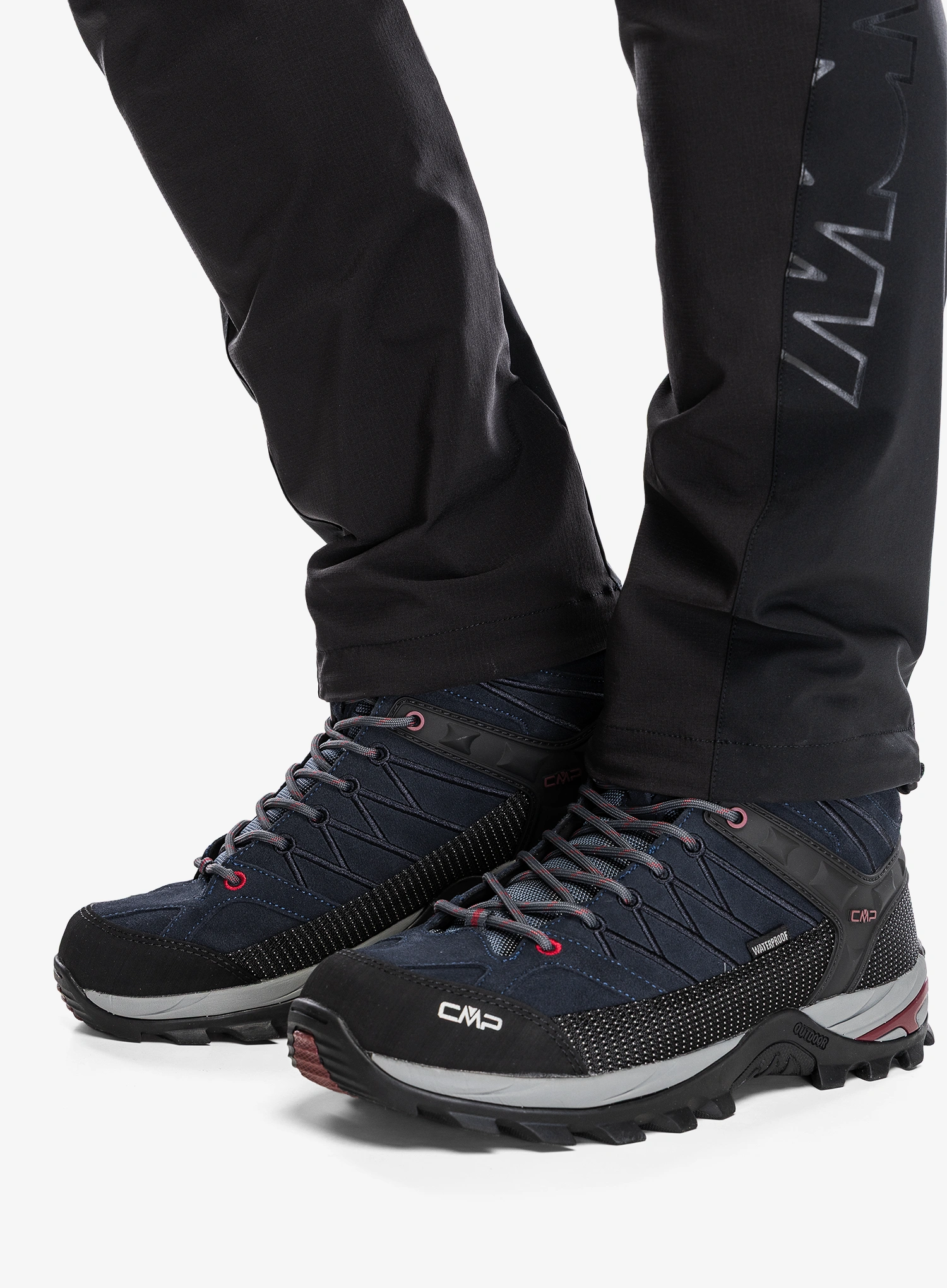 Moški pohodniški čevlji CMP Rigel Mid WP - asphalt/syrah