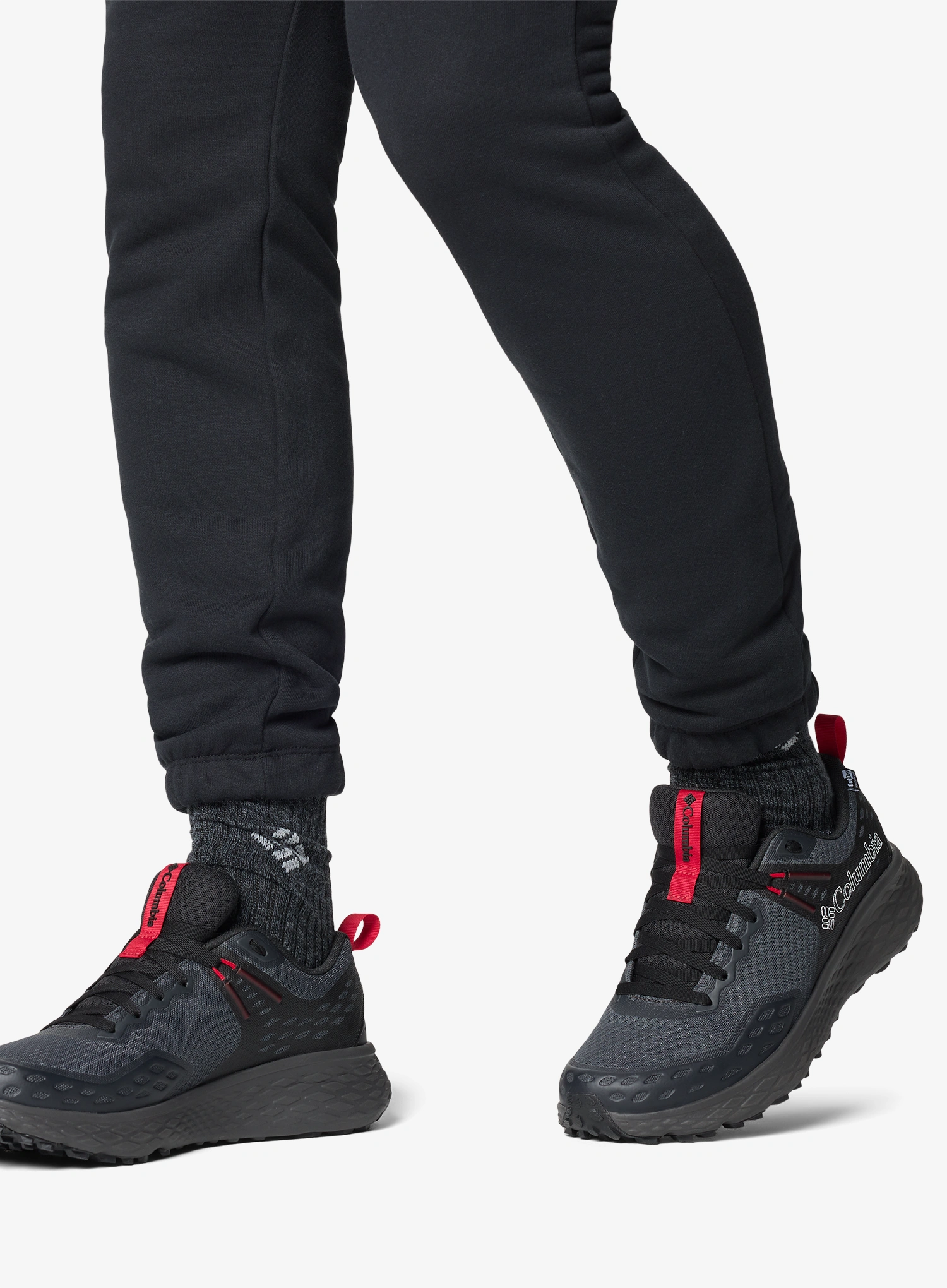 Pohodniški čevlji Columbia Konos TRS Outdry - dark grey/mountain red
