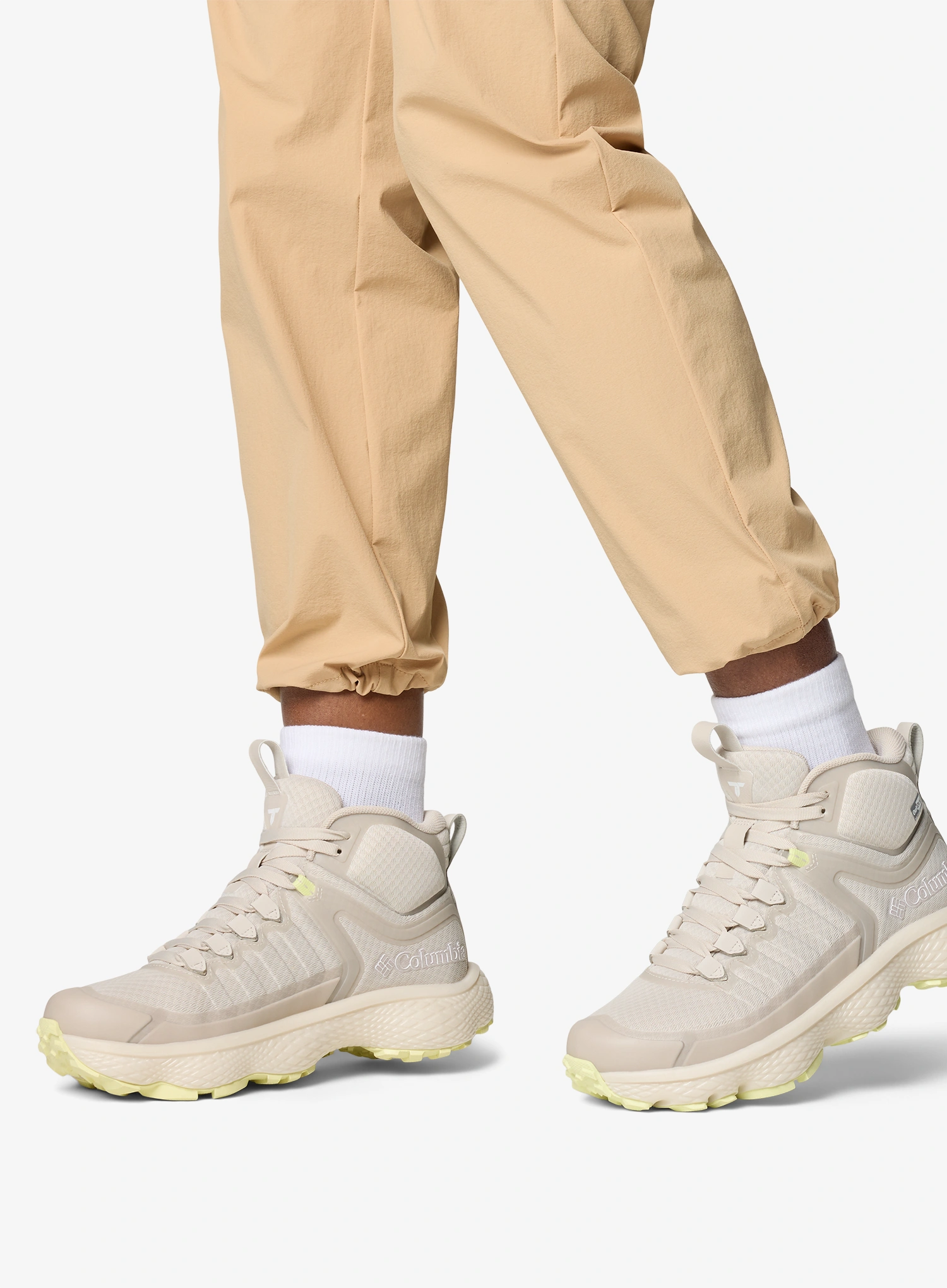 Ženski pohodniški čevlji Columbia Escape Thrive Titanium Mid Outdry - cloud grey/citron haze