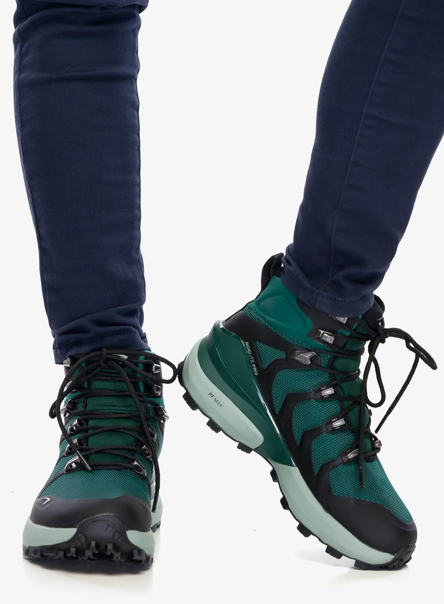 Ženski pohodniški čevlji Inov-8 Roclite Pro GTX Wide - dark green/black