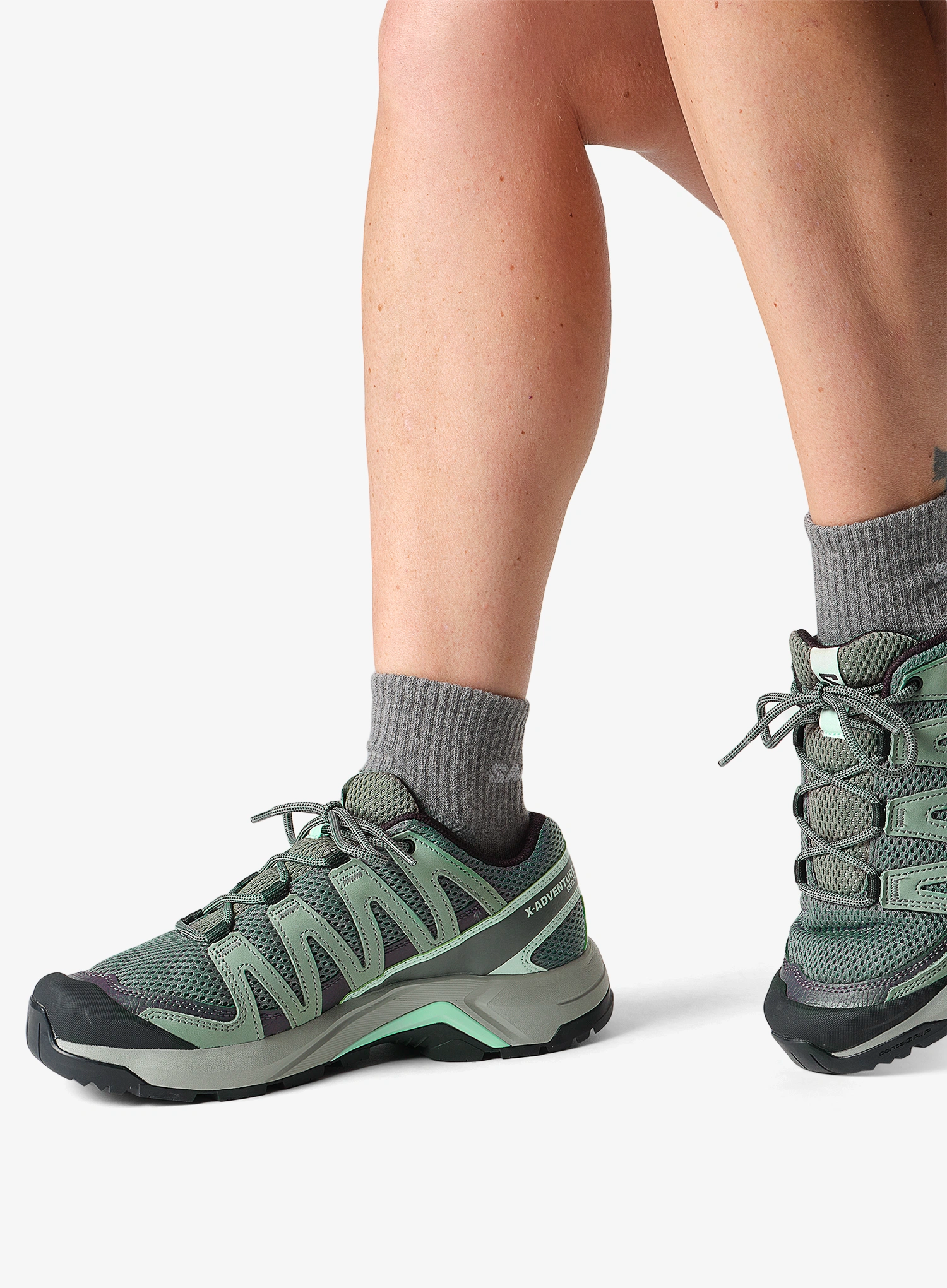 Ženski pohodniški čevlji Salomon X-Adventure Recon - sage/green/bay