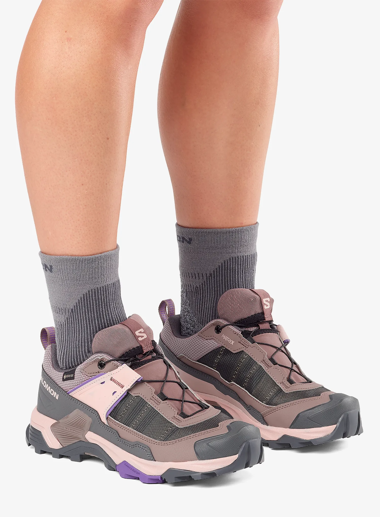 Ženski pohodniški čevlji Salomon X Ultra 5 GTX - iron/shadow/deep blue