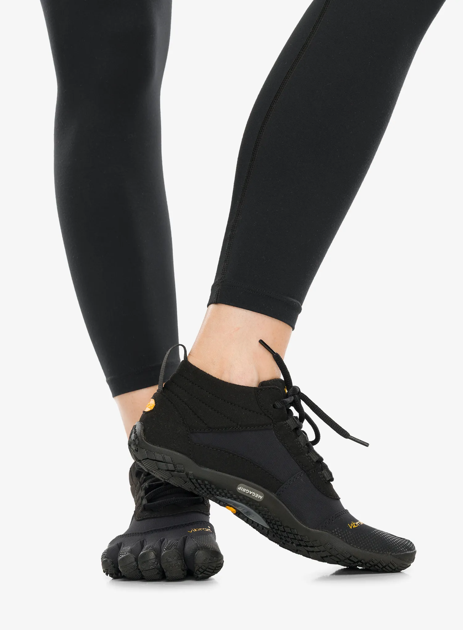Ženski pohodniški čevlji Vibram Fivefingers V-Trek - black/black