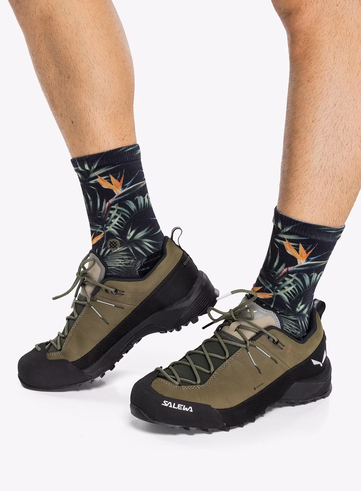 Pohodniški čevlji Salewa Wildfire Leather 2 GTX - faded green/black