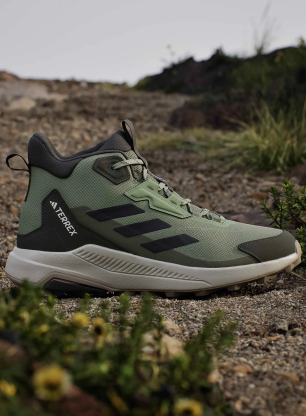 Visoki pohodniški čevlji adidas TERREX Anylander Mid - tent green/core blk/olive str