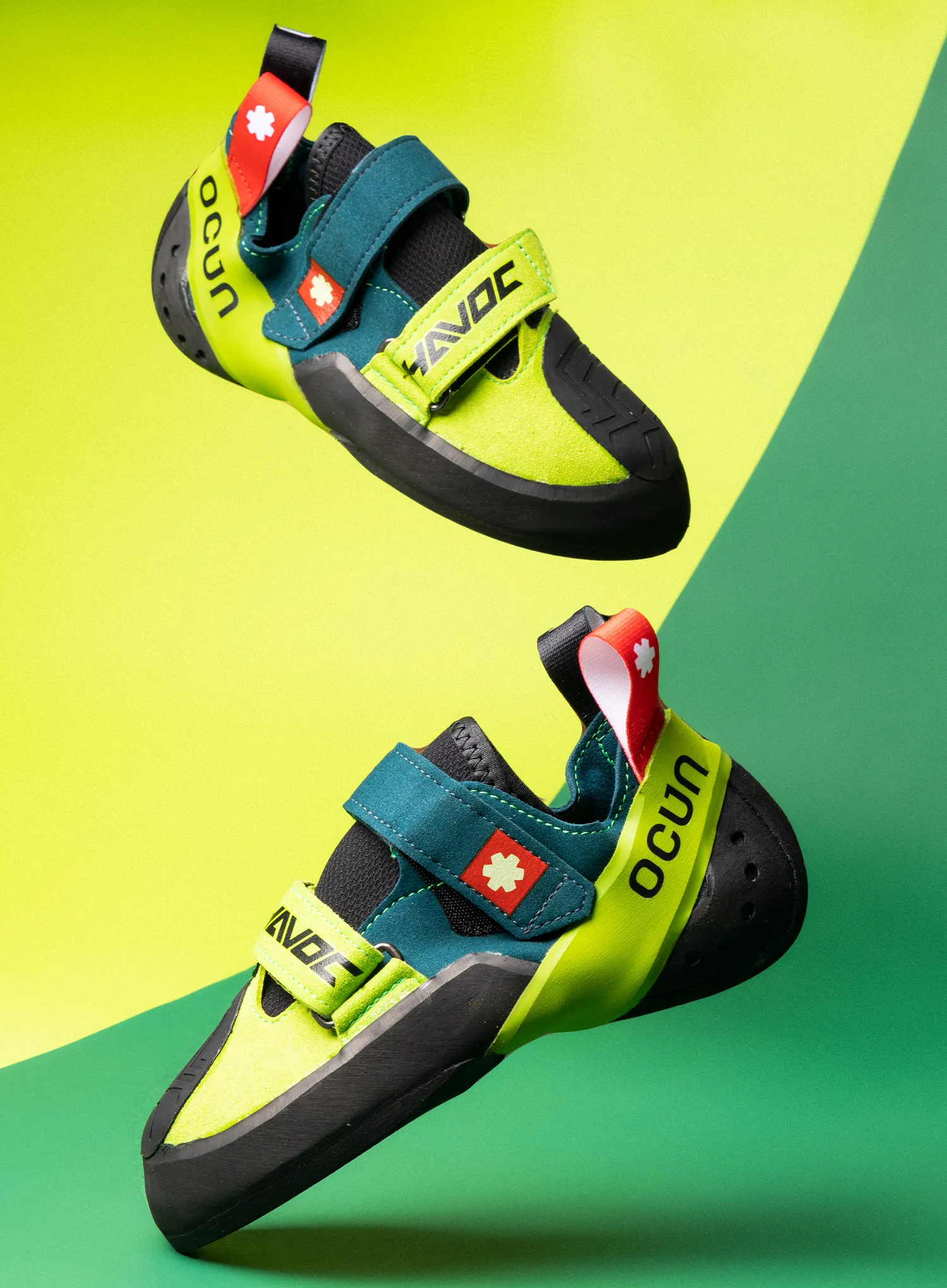 Plezalni čevlji Ocun Havoc - petrol/green