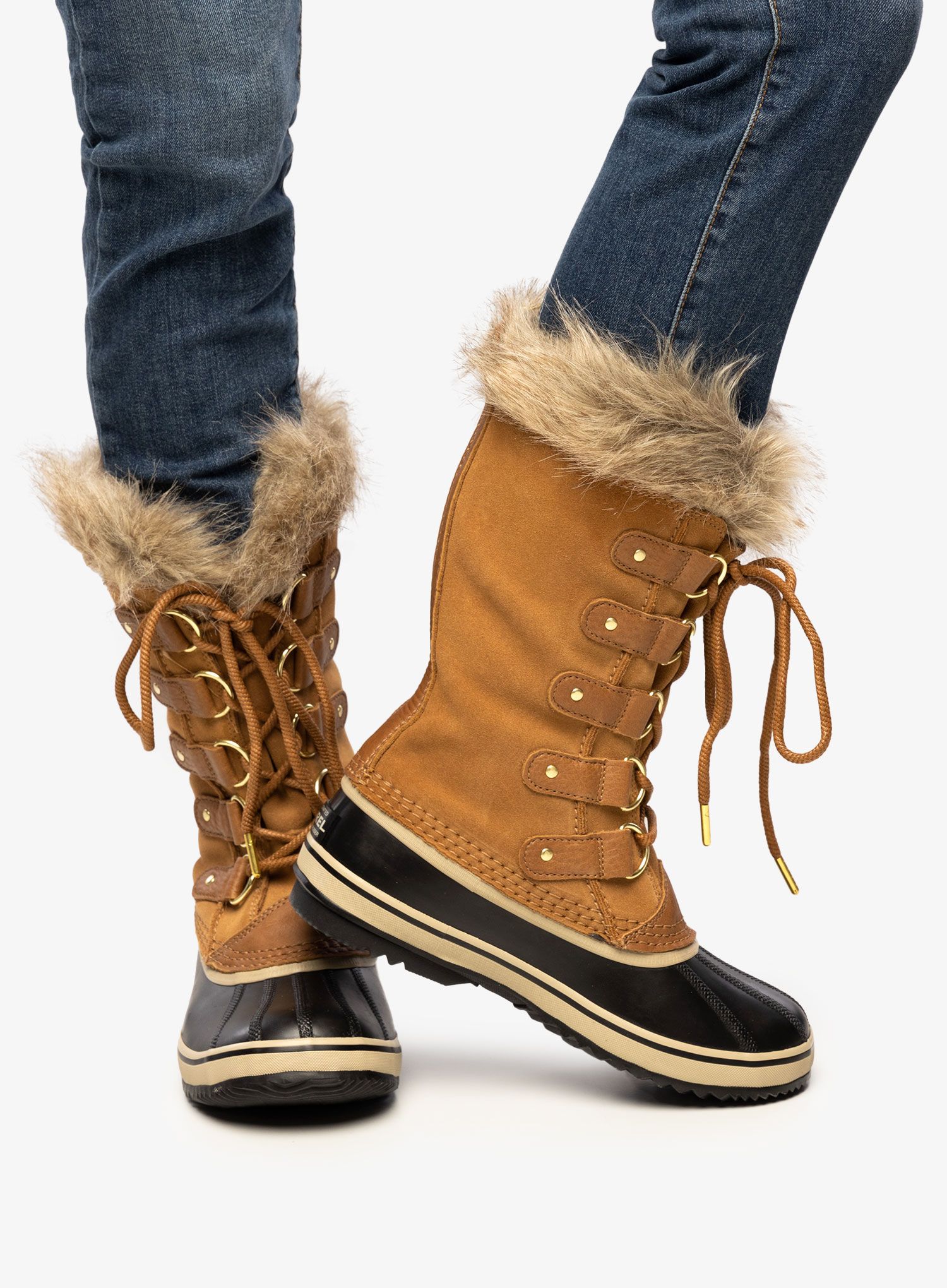 Ženski zimski čevlji Sorel Joan of Arctic - camel brown/black