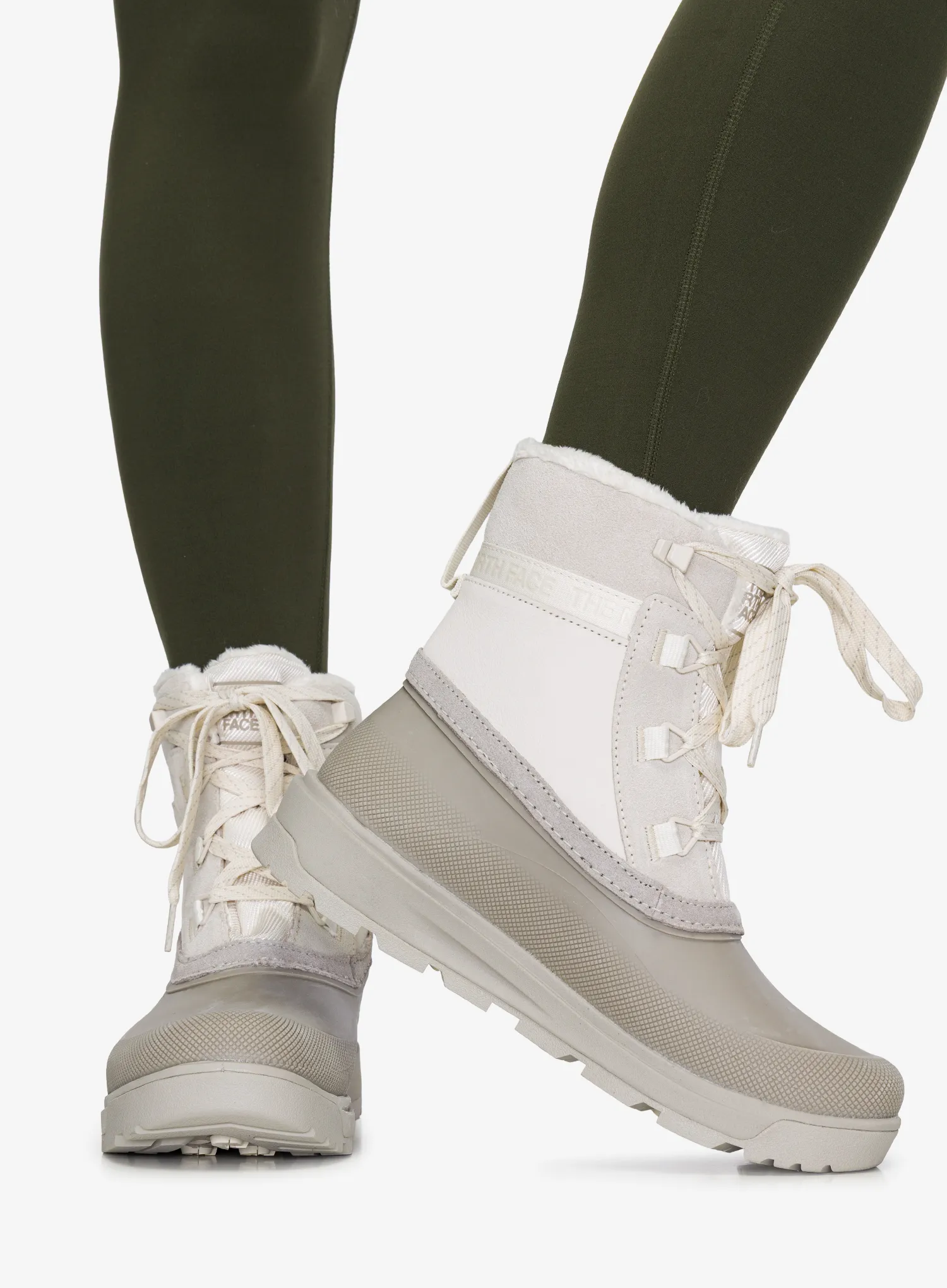 Ženski zimski čevlji The North Face Shellista V Shorty WP - white dune/soapstone